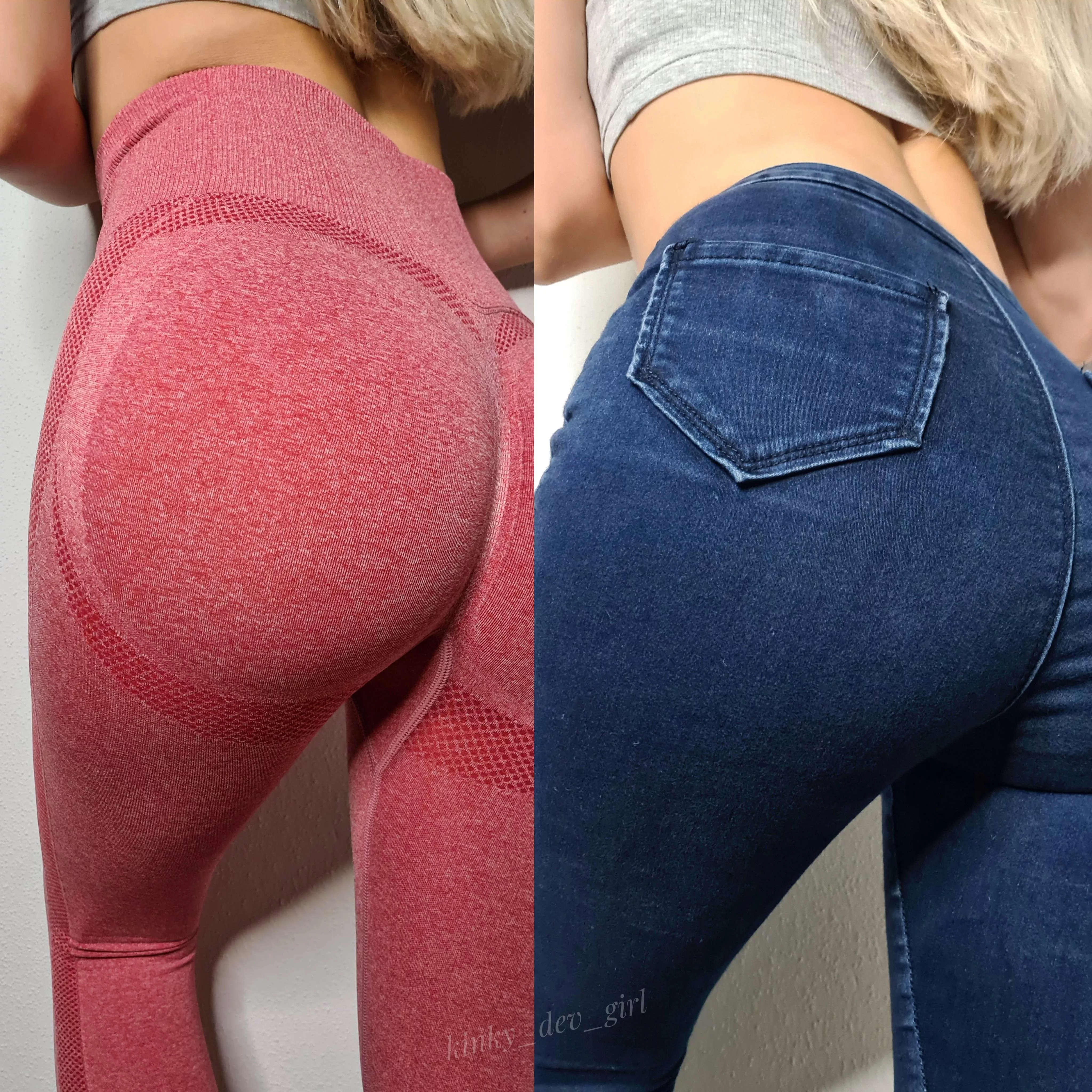 (F) What do you prefer, more leggings or jeans?ðŸ’•ðŸ’™