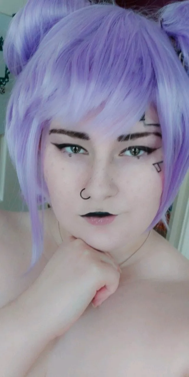 (F19) [self] makeup test for my V from cyberpunk 2077 by Rainbowstorm130 (me)