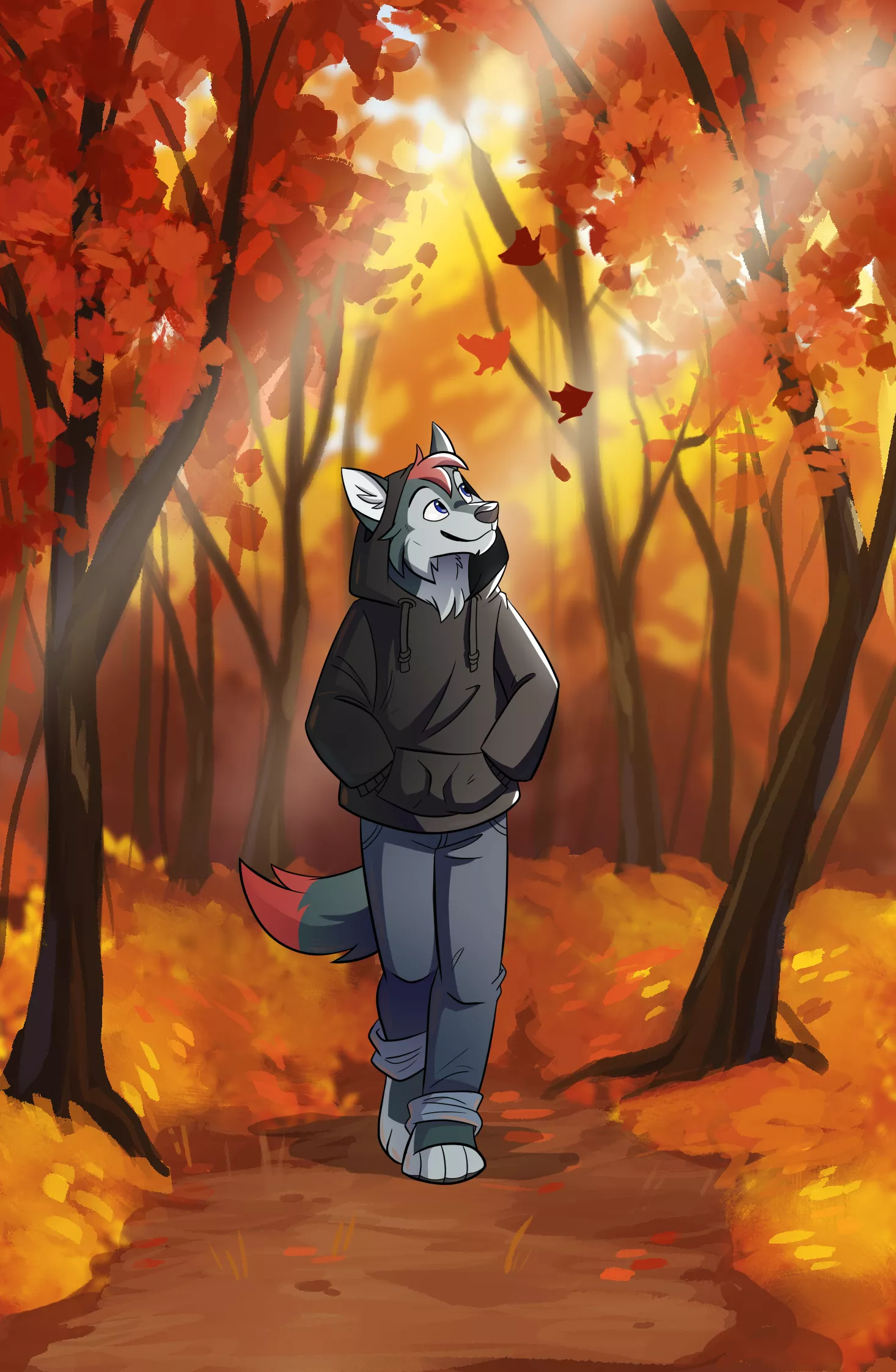 Fall Themed Commission (By:@Zukitz)