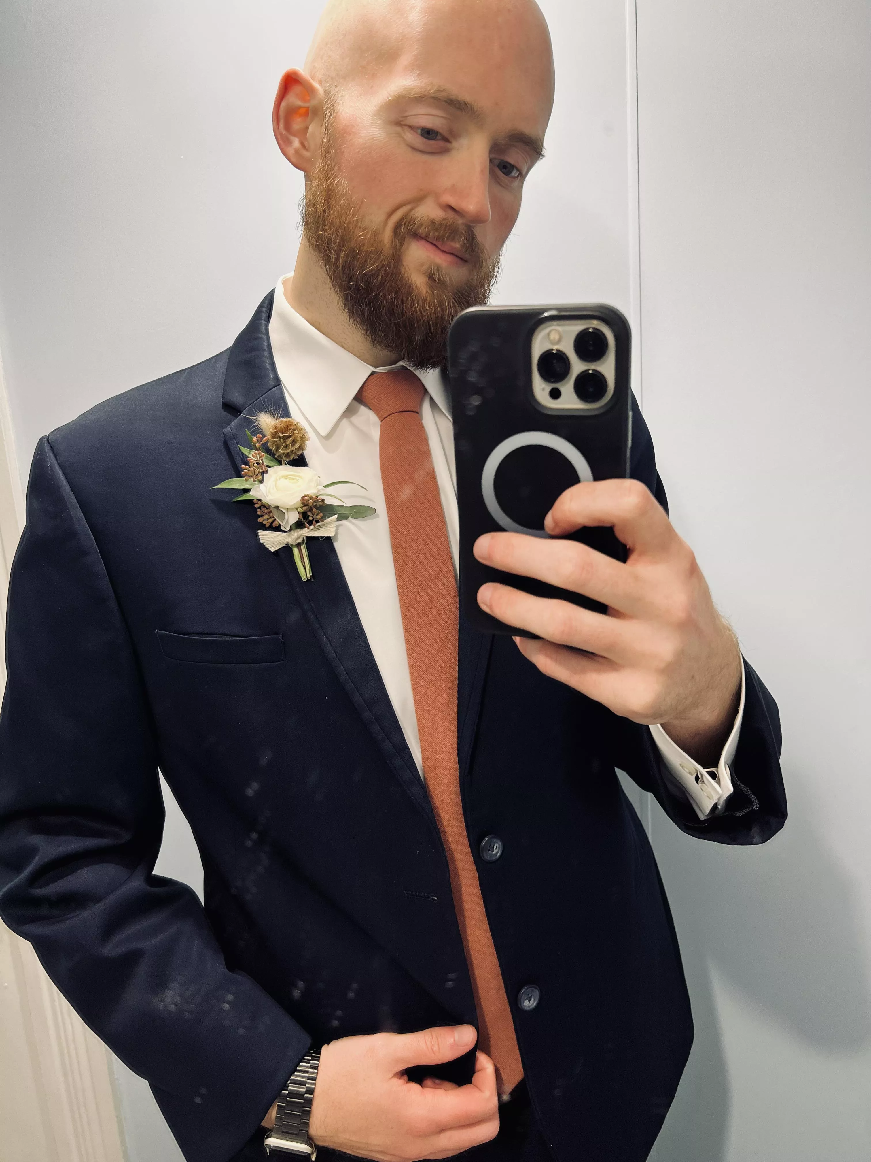 Fall wedding (groomsman lol) and feeling good.