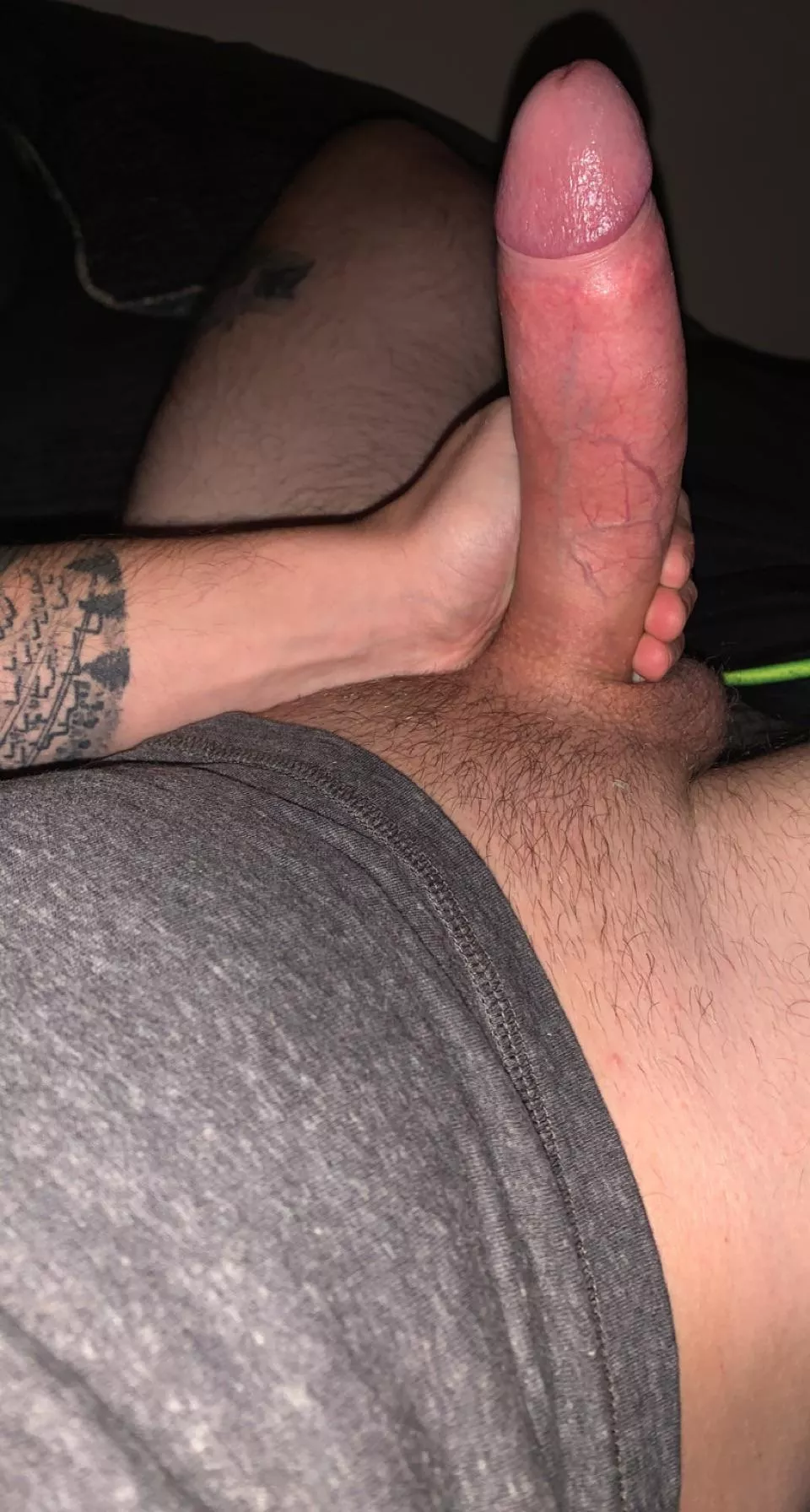 Fat uncut American cock ready to make your holes gape