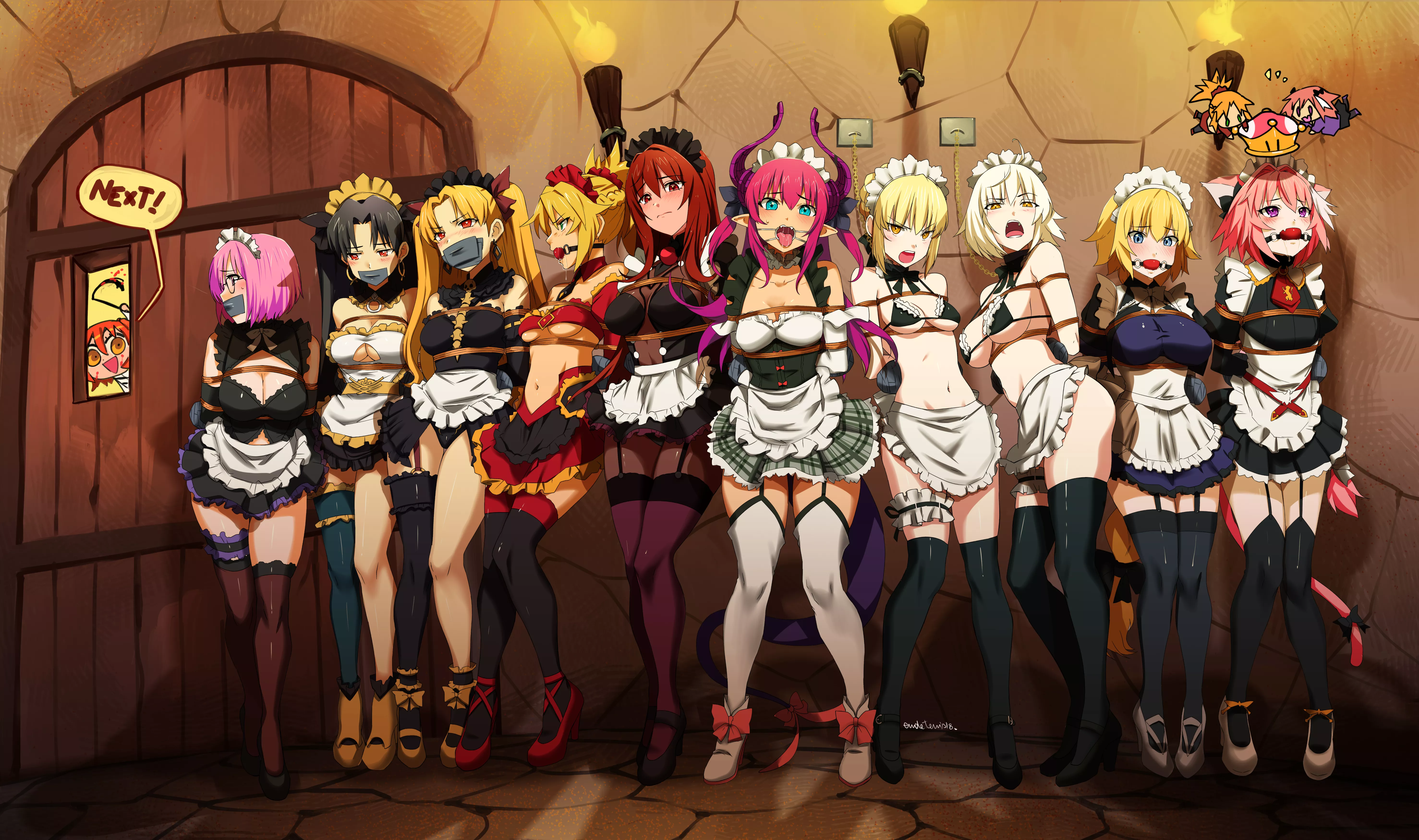 Fate girls as maids