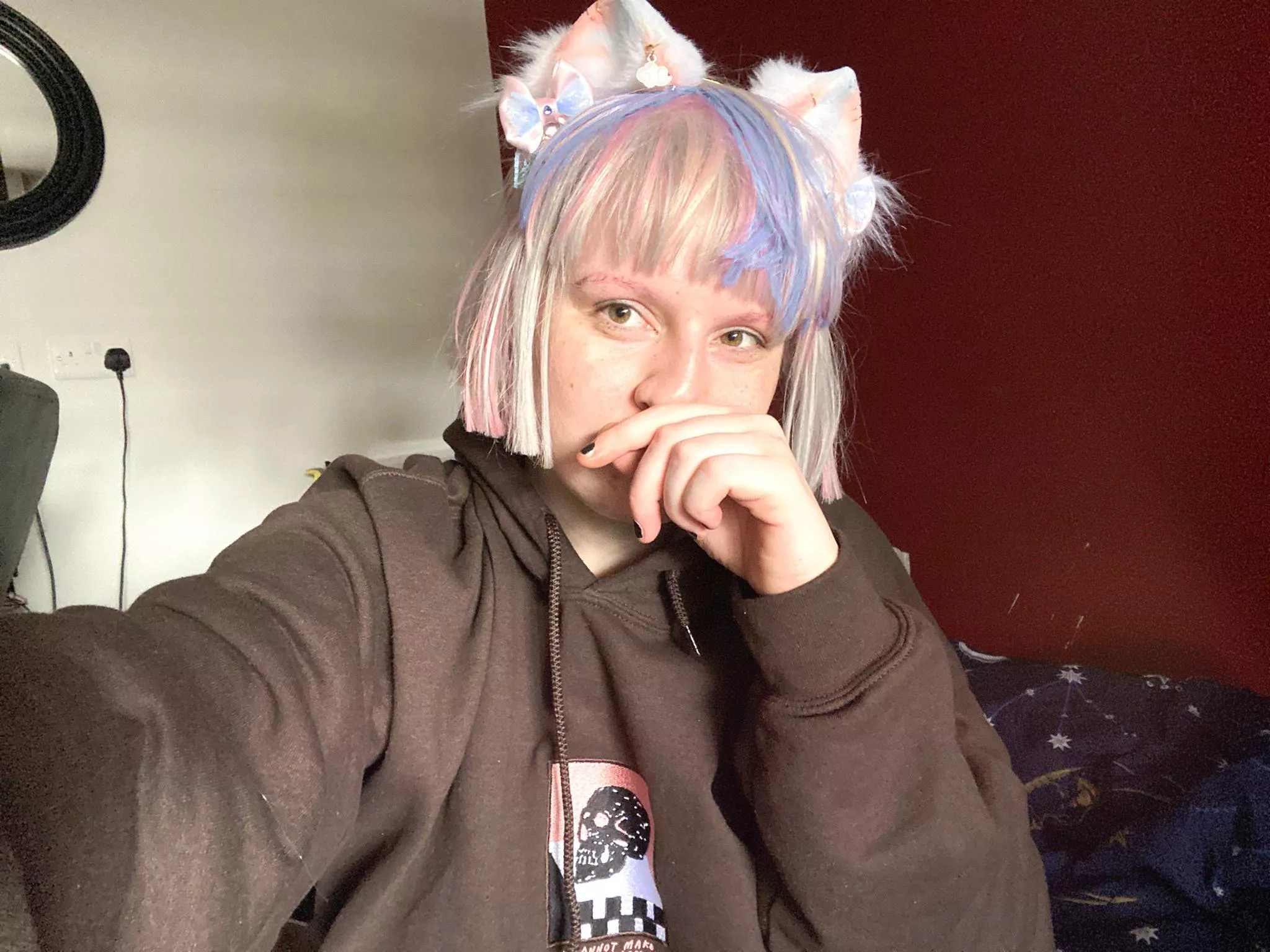 Feeling bad? Here’s an easy trick - put on some cat ears & instantly become cute!