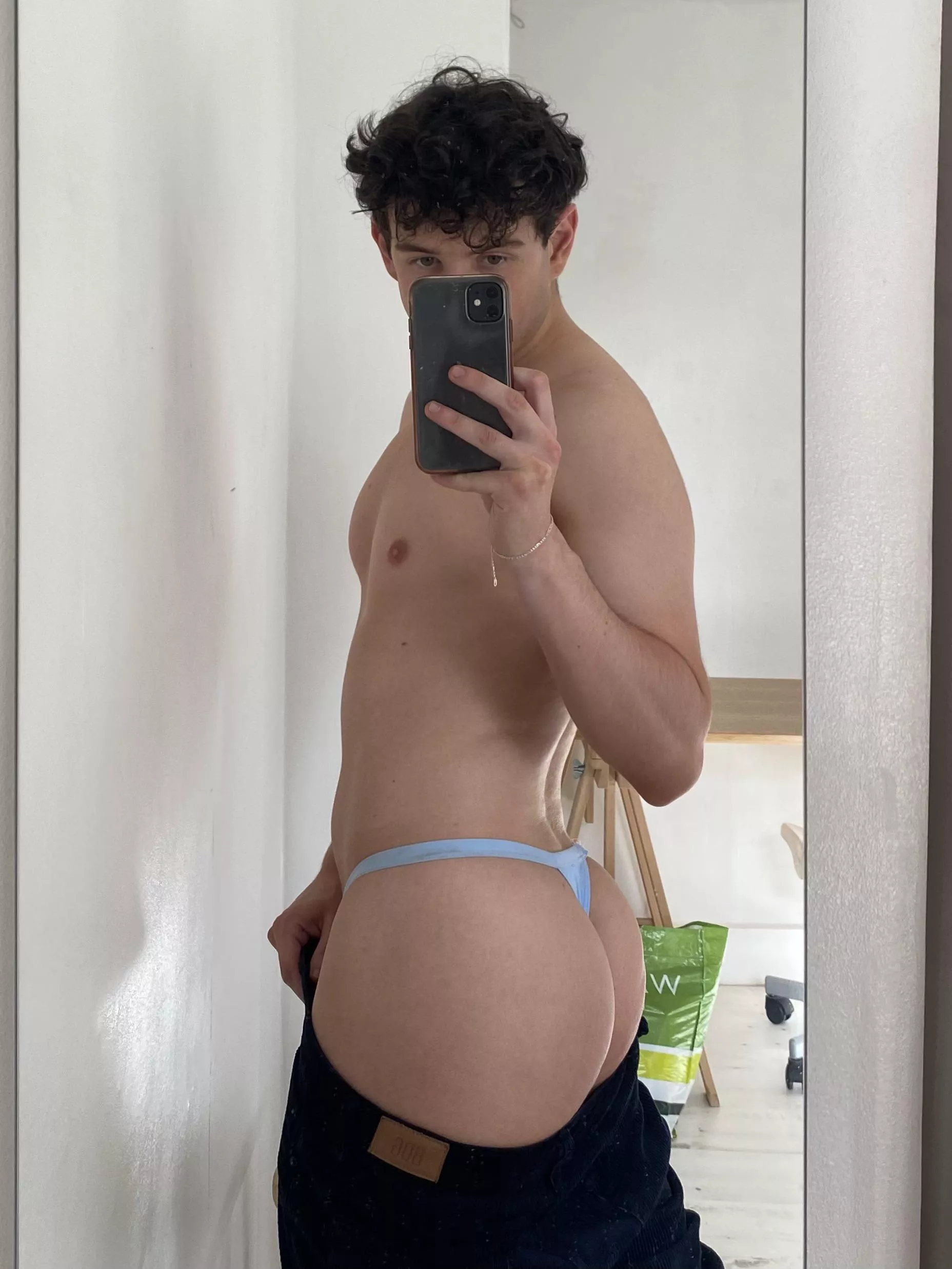 Feeling cute in a thong