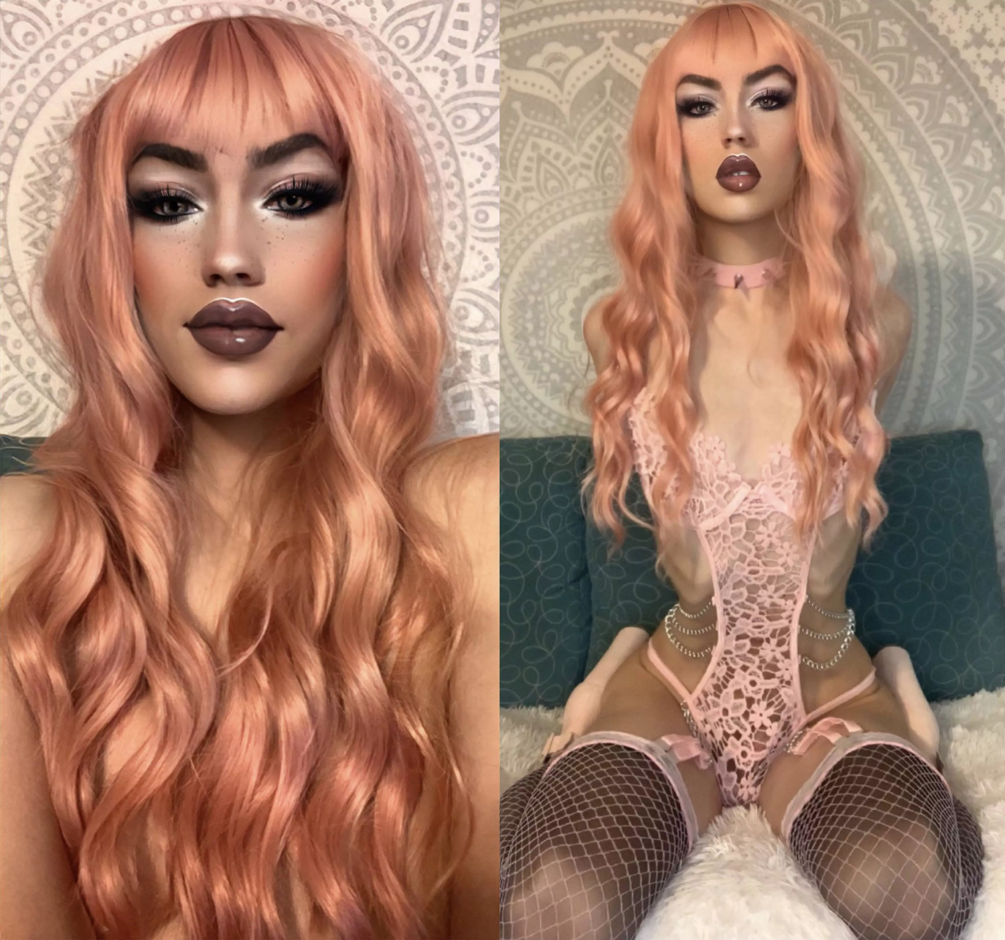 Feeling SOOO sexy in this pink ðŸ˜Š can I be your fuckdoll today daddy? ðŸ¥µ