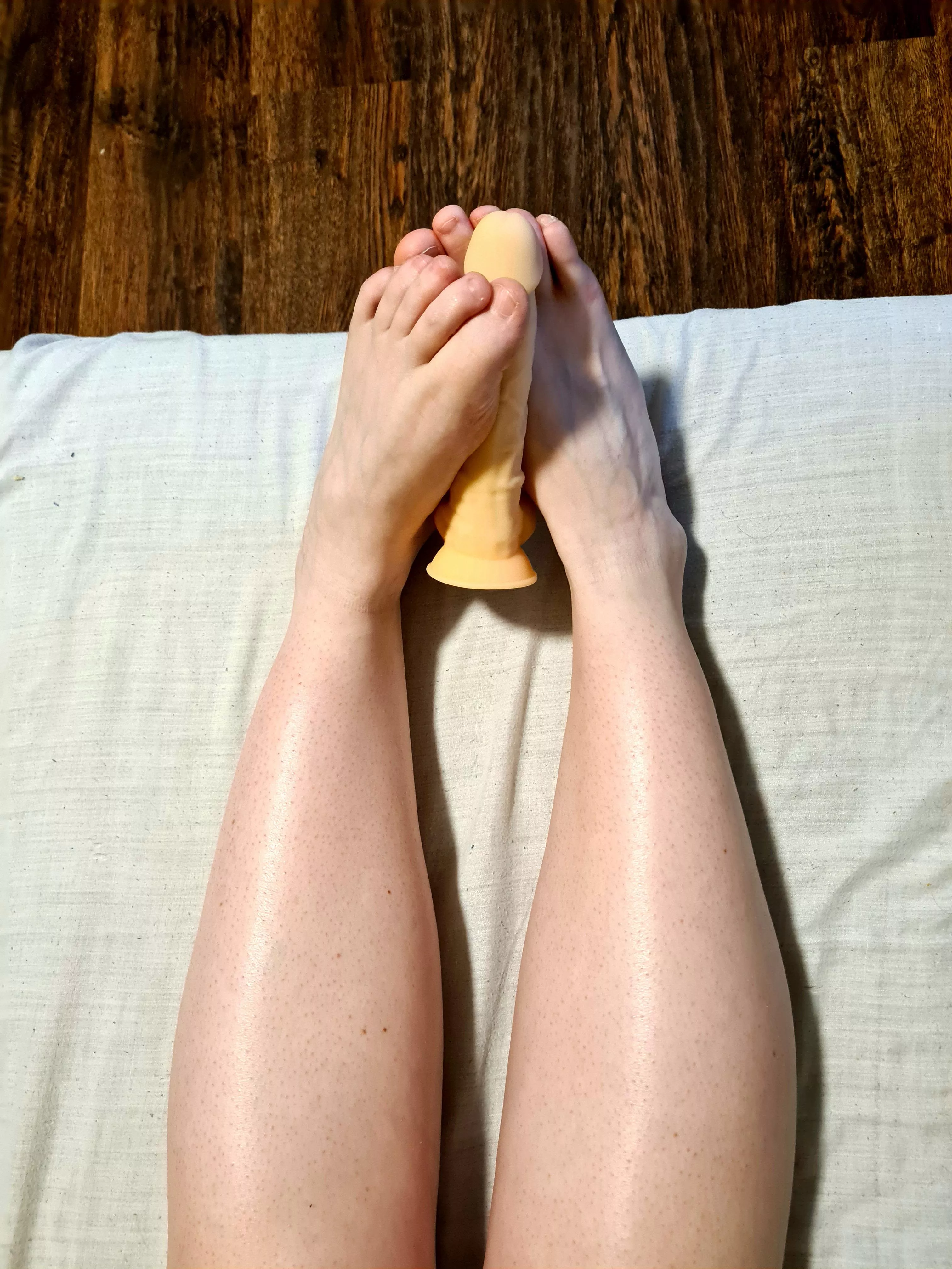 Feet with my little toy