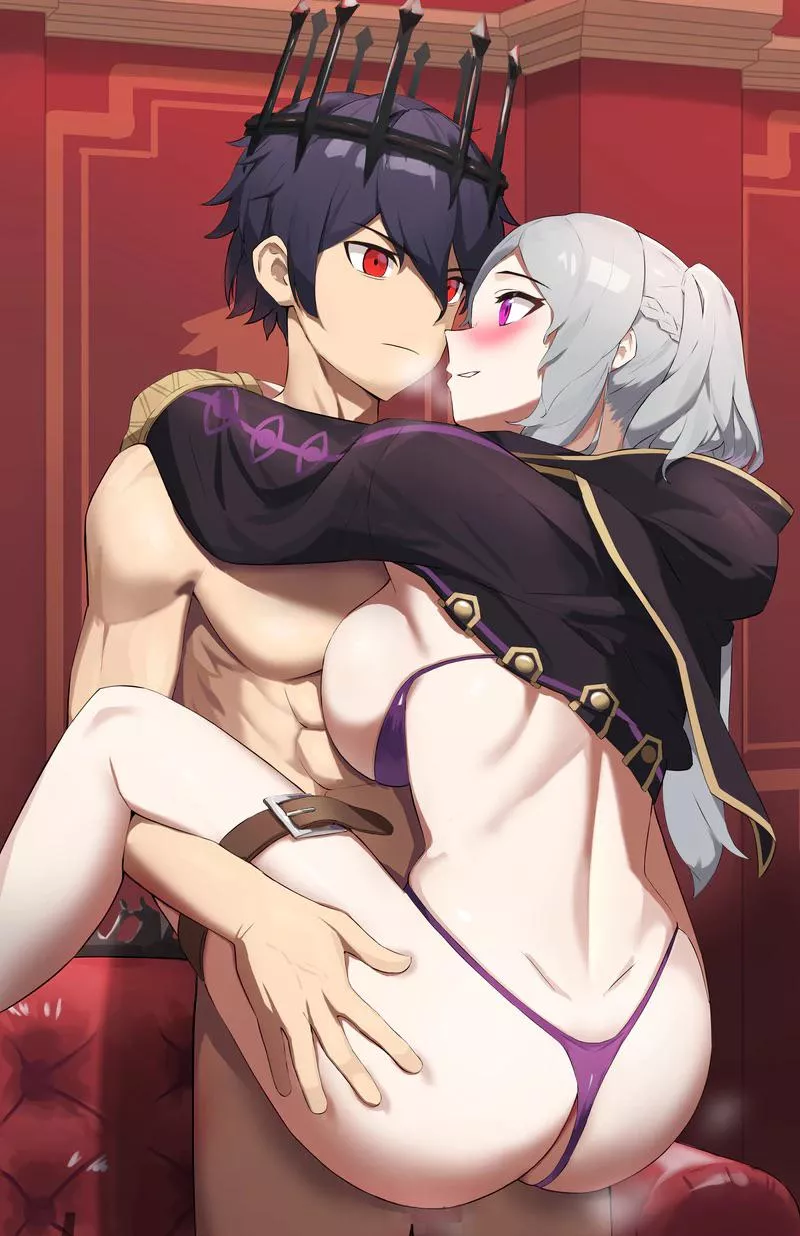 Fell Queen Robin/Grima and her Risen King Chrom (mazenda)