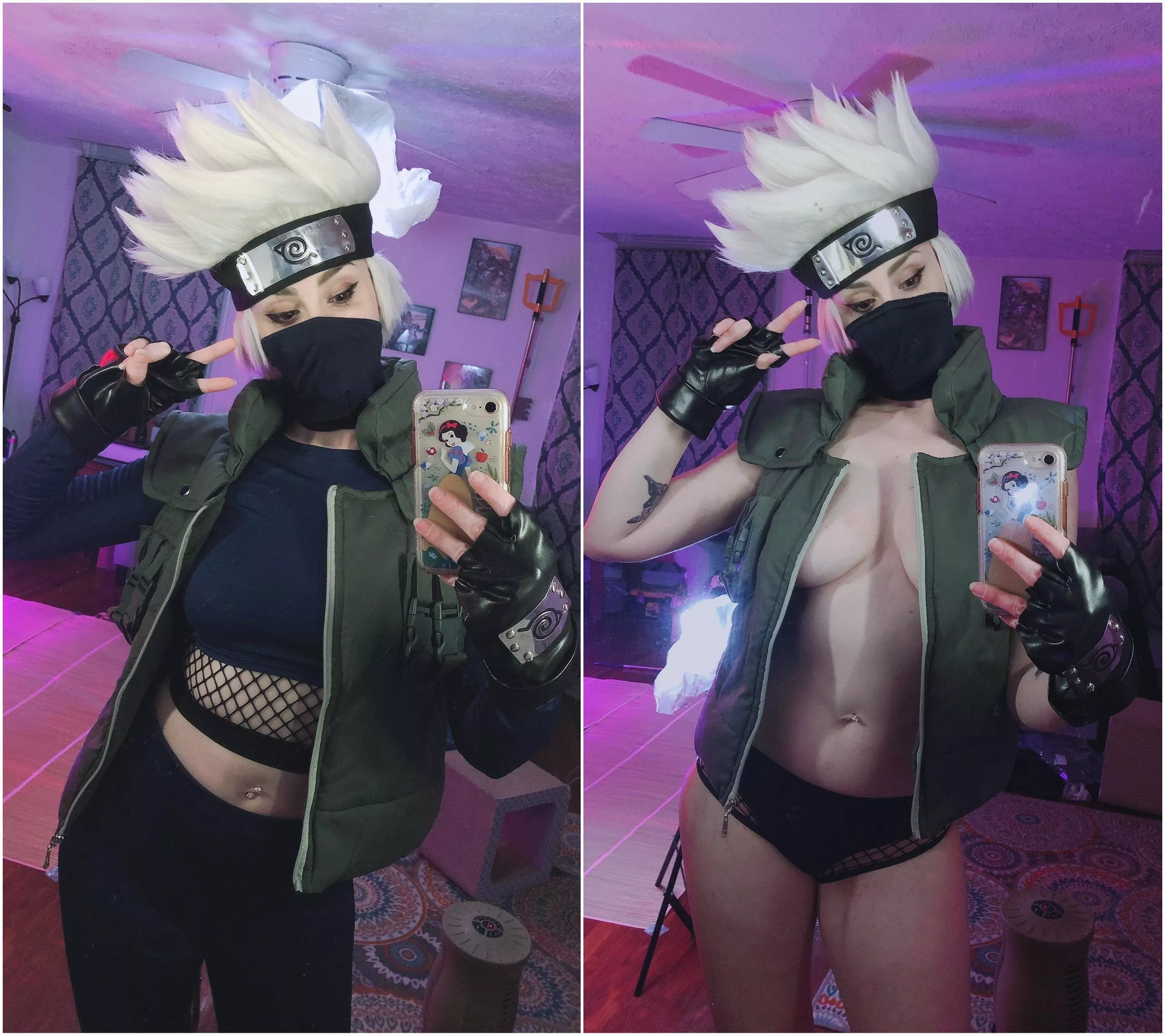 Fem! Kakashi on/off by Lunaraecosplay [self]