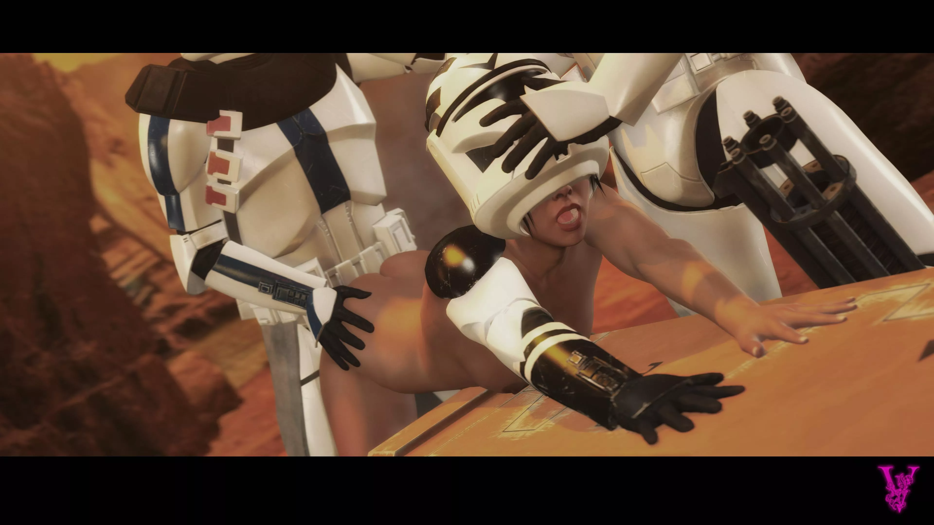 Female Clone Trooper getting pounded (Violetta)