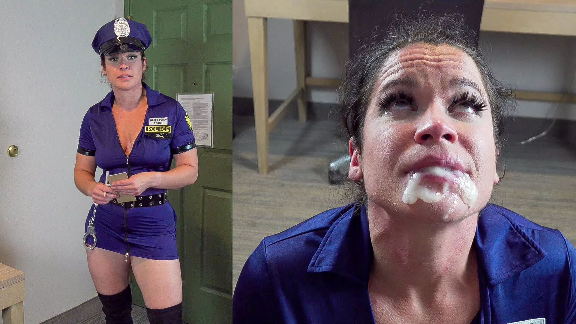 Female cop paying reparations - Sammi Starfish