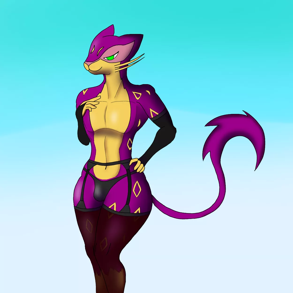 Femboy liepard (art by me)