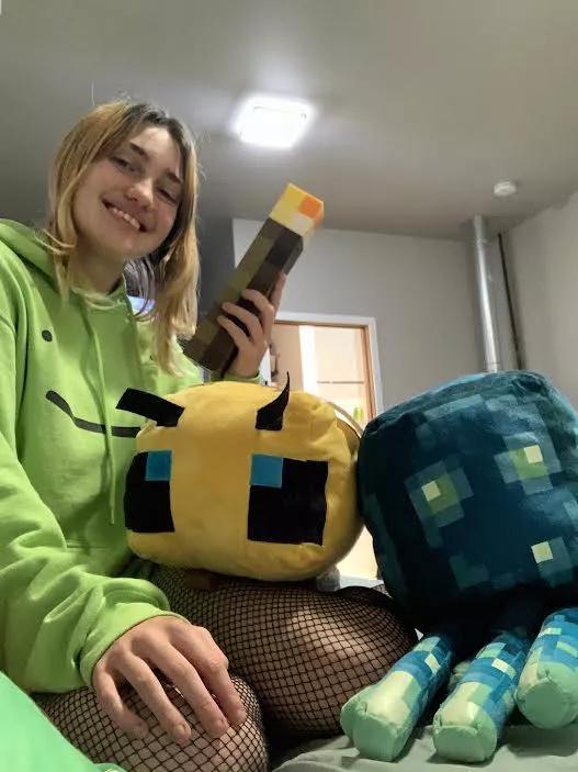 Femboy... Minecraft... Maybe someone could make a clever caption out of this