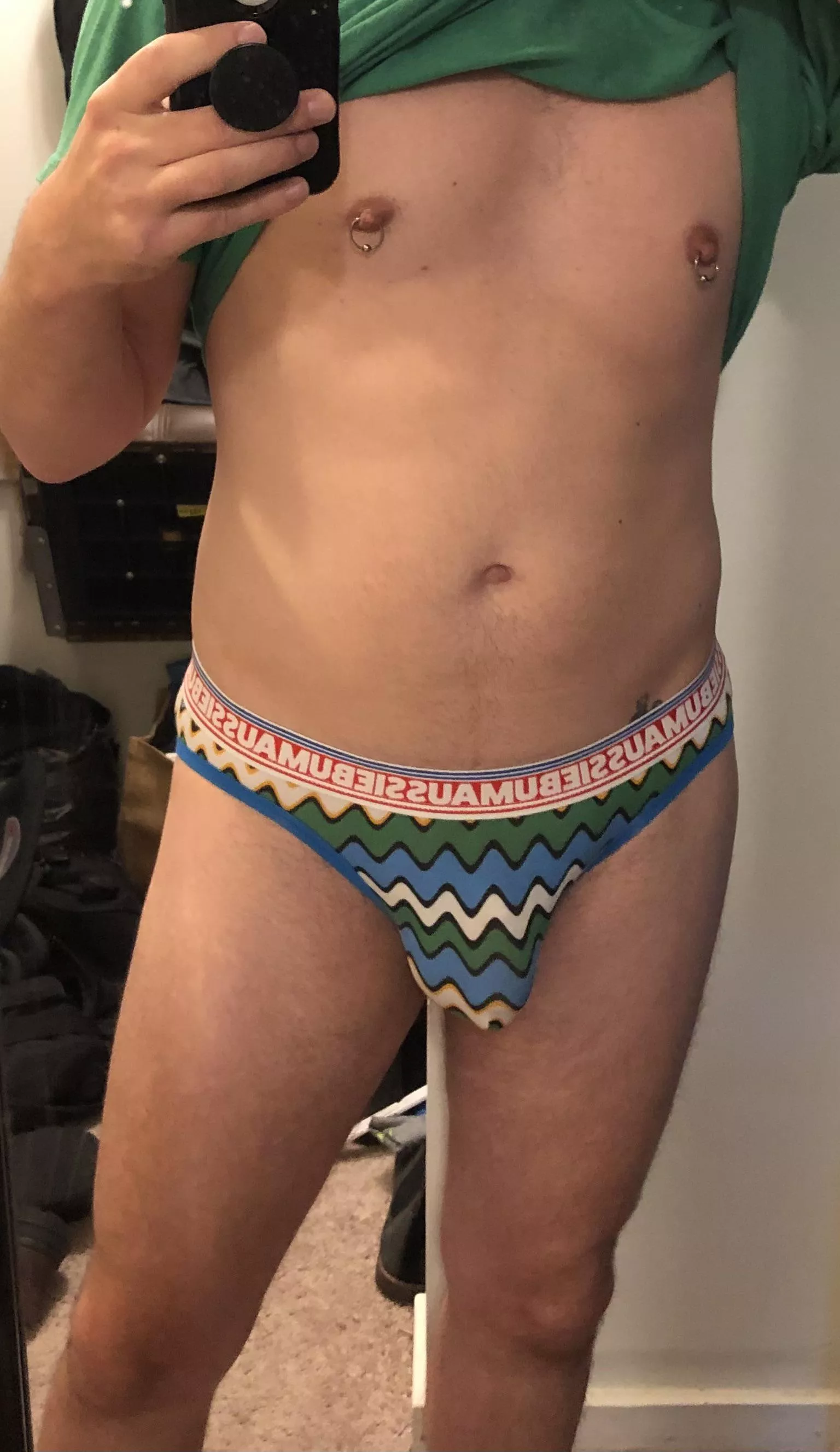 Filling out some Aussie Bum briefs today.