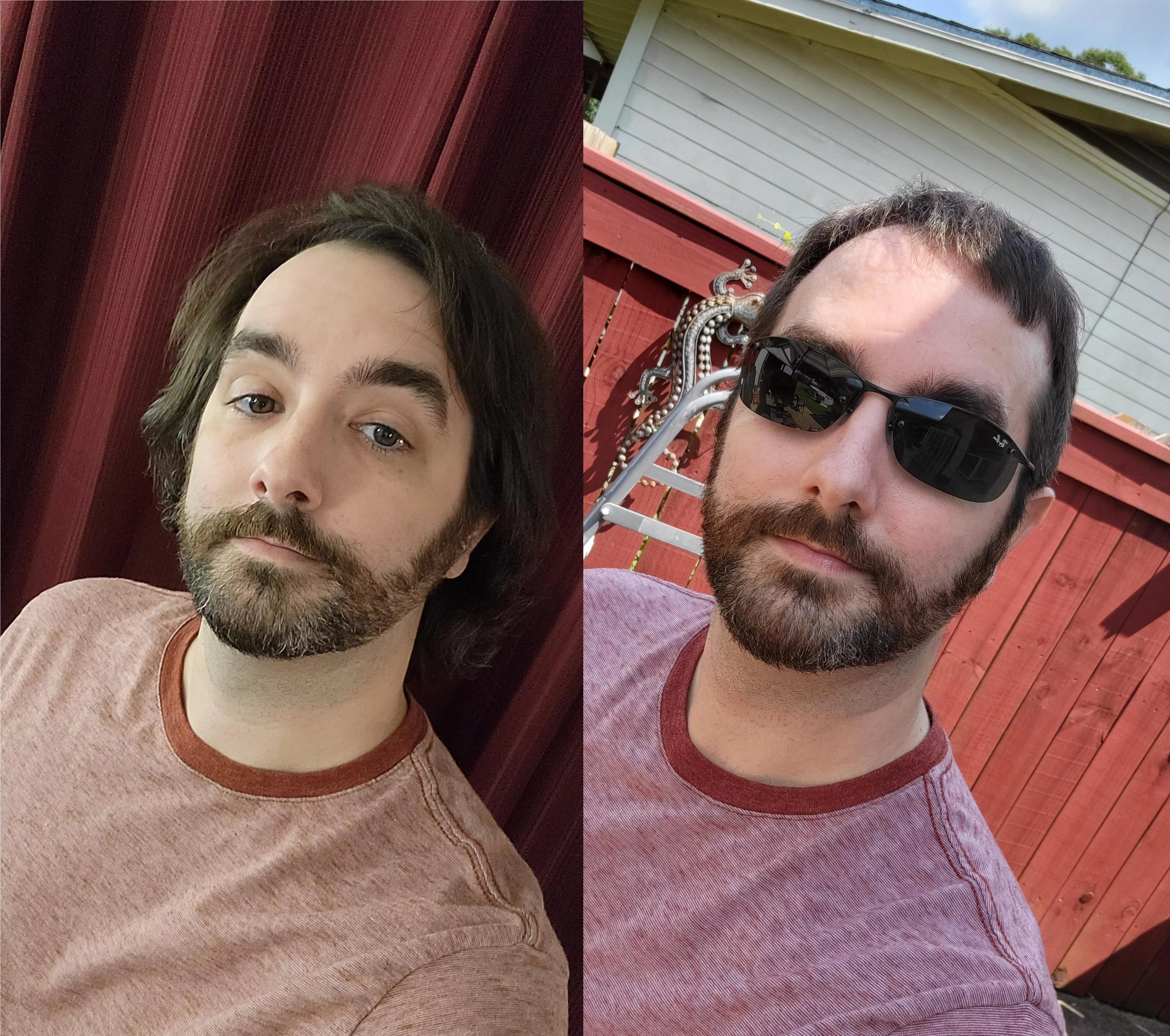 Finally decided to get a haircut after a year of letting it grow...