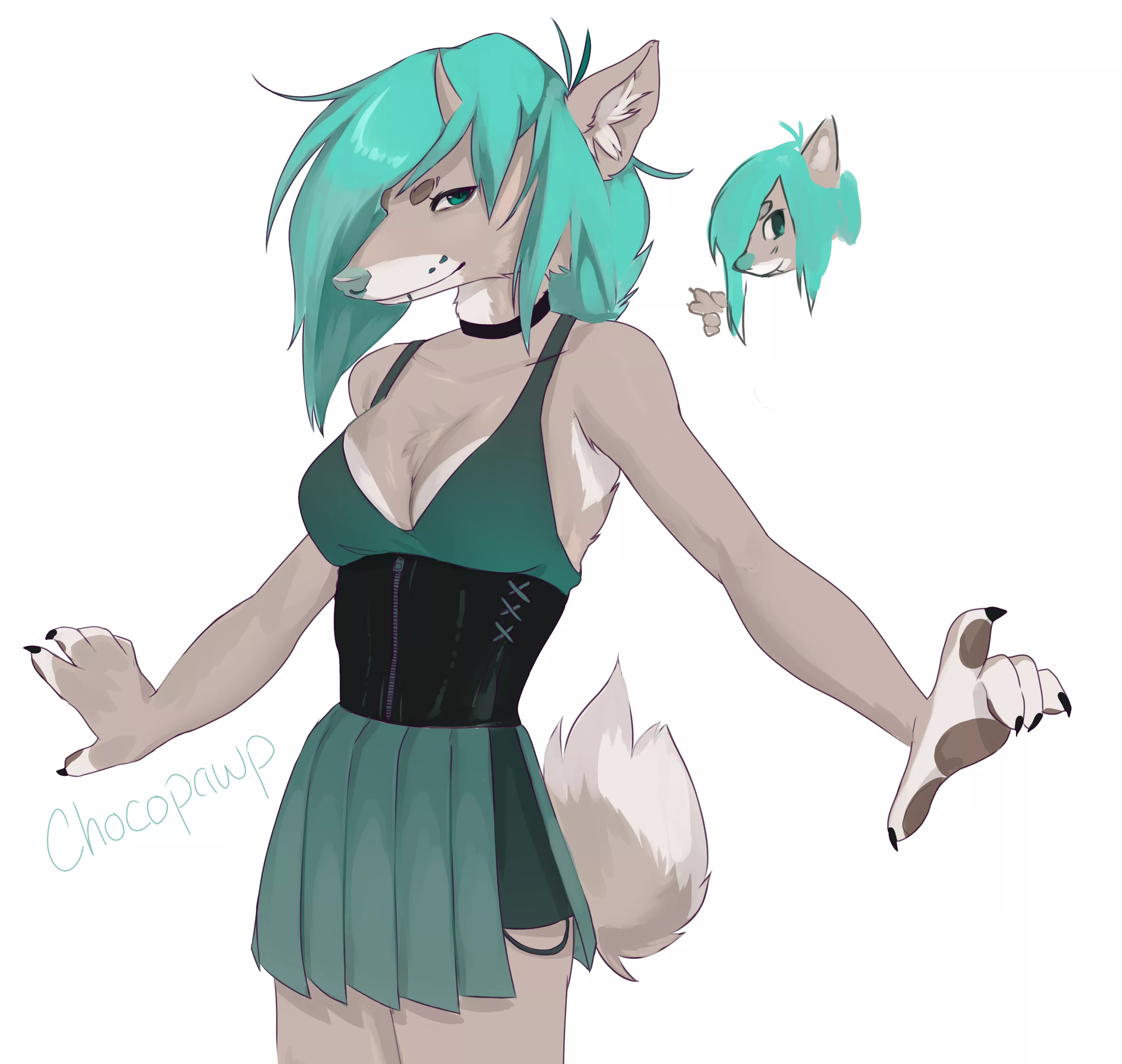 first furry i've drawn in years!! it sure has been a while [OC]