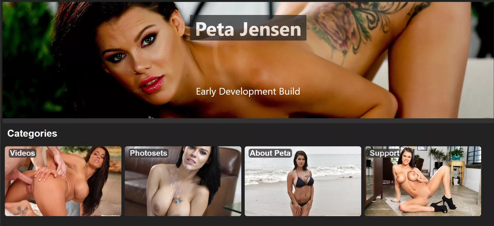 First look at my new Peta Jensen Website