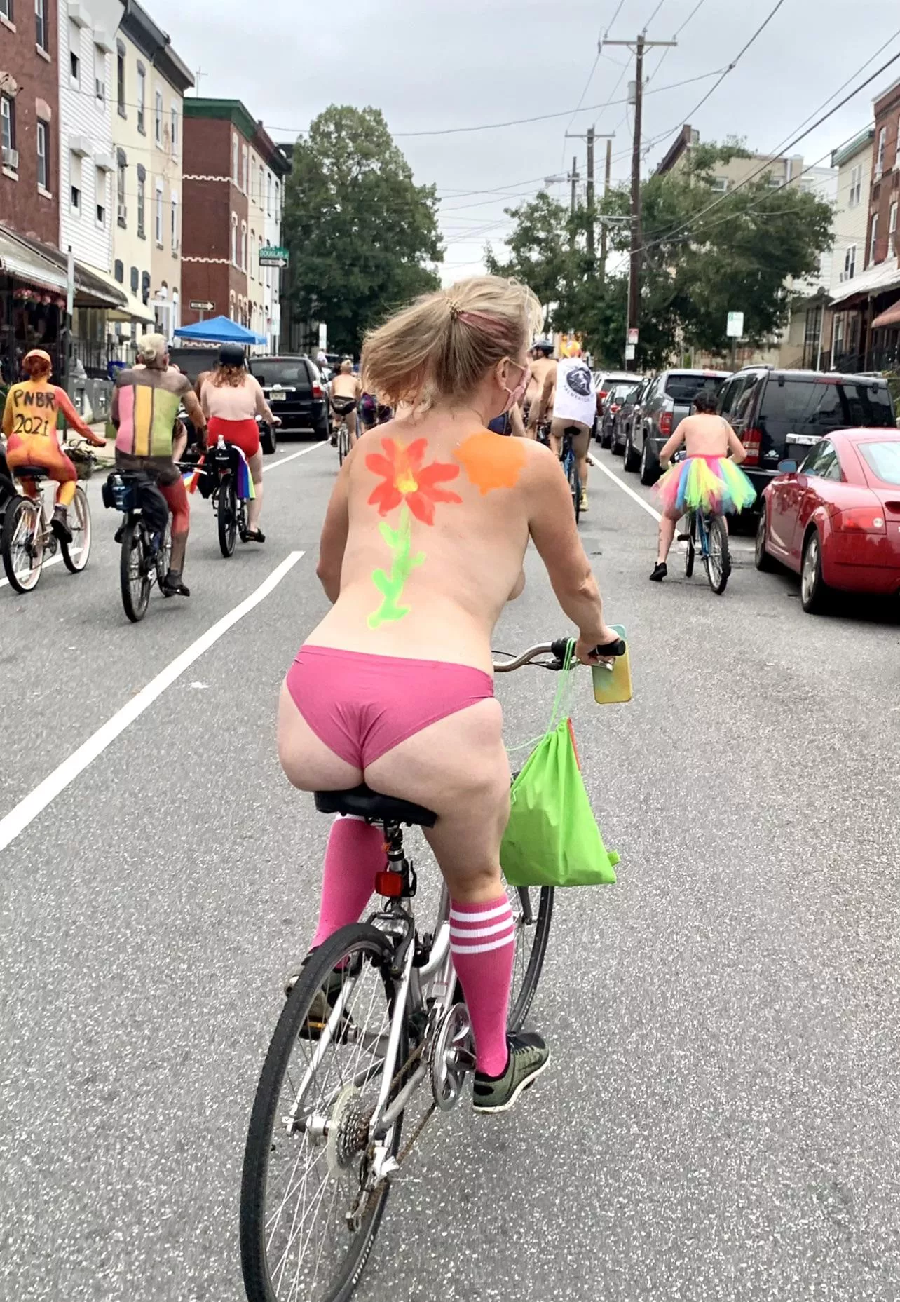 [F]irst time at the Philly Naked Bike Ride