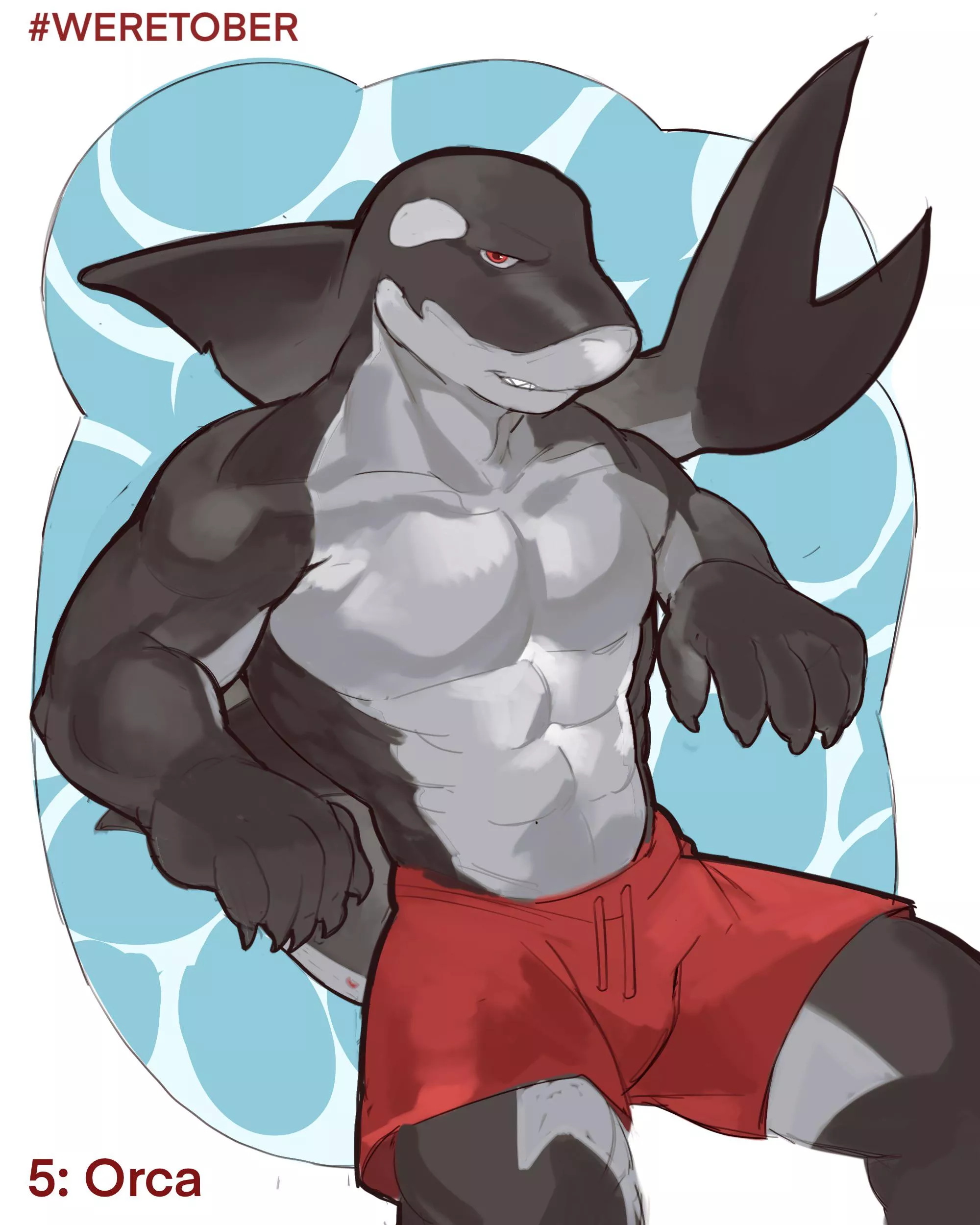 First time making an orca for #Weretober, day 5! What do you think? (Twitter:Safarxbar)