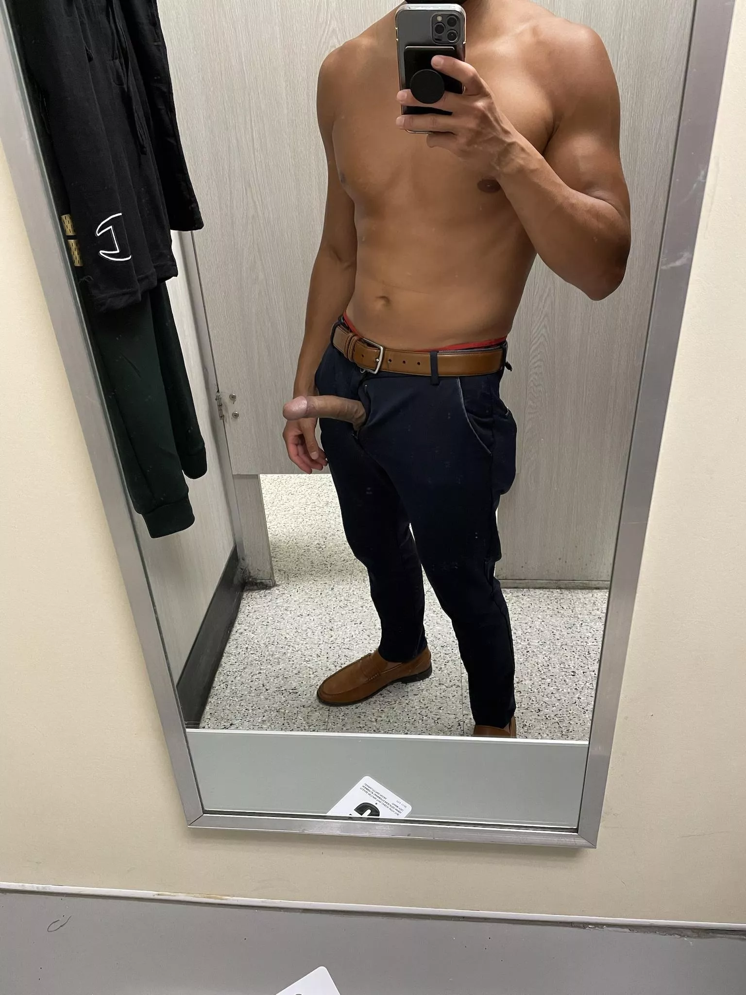 Fitting room nudes after work