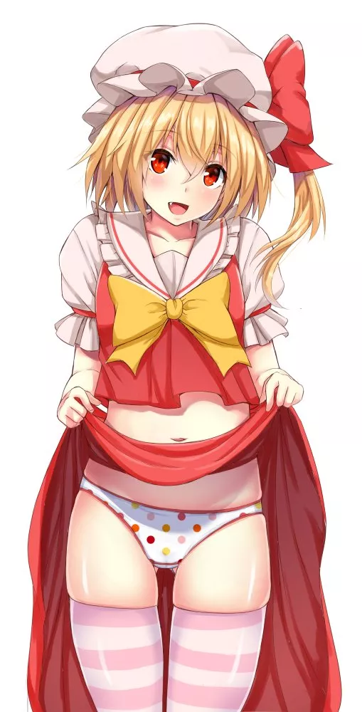 Flandre lifting her skirt (ebi 193)[touhou]