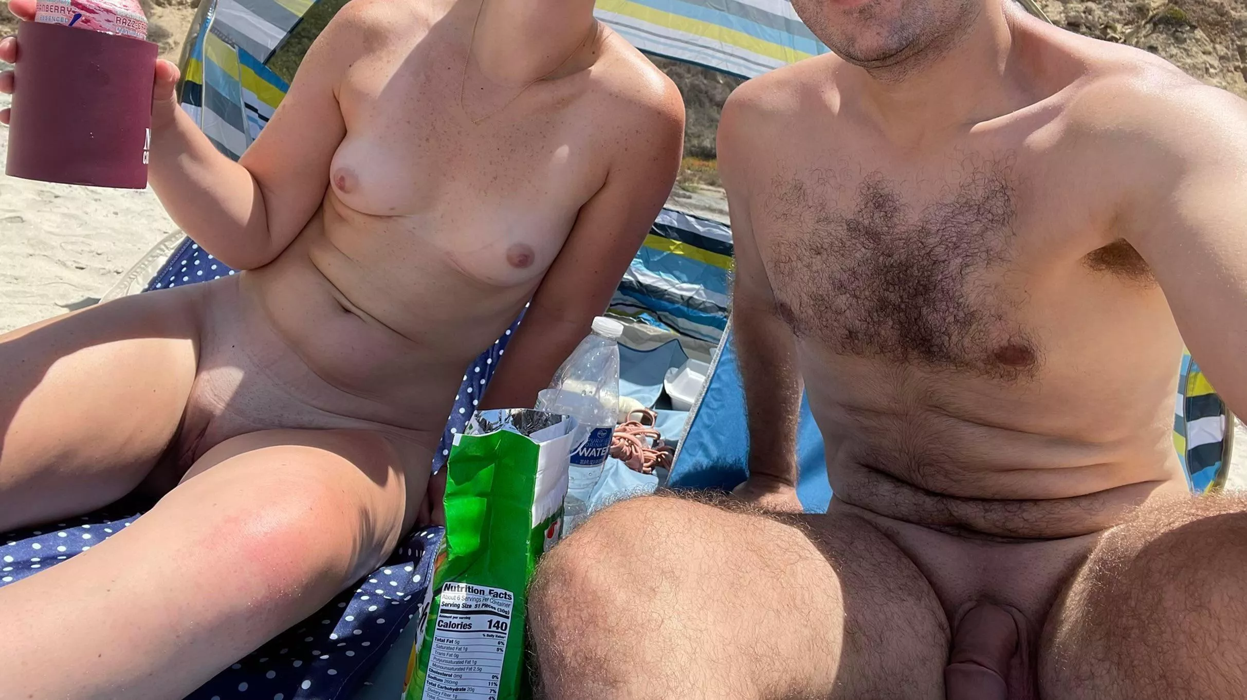 Flashback Friday! Our first nude beach adventure!