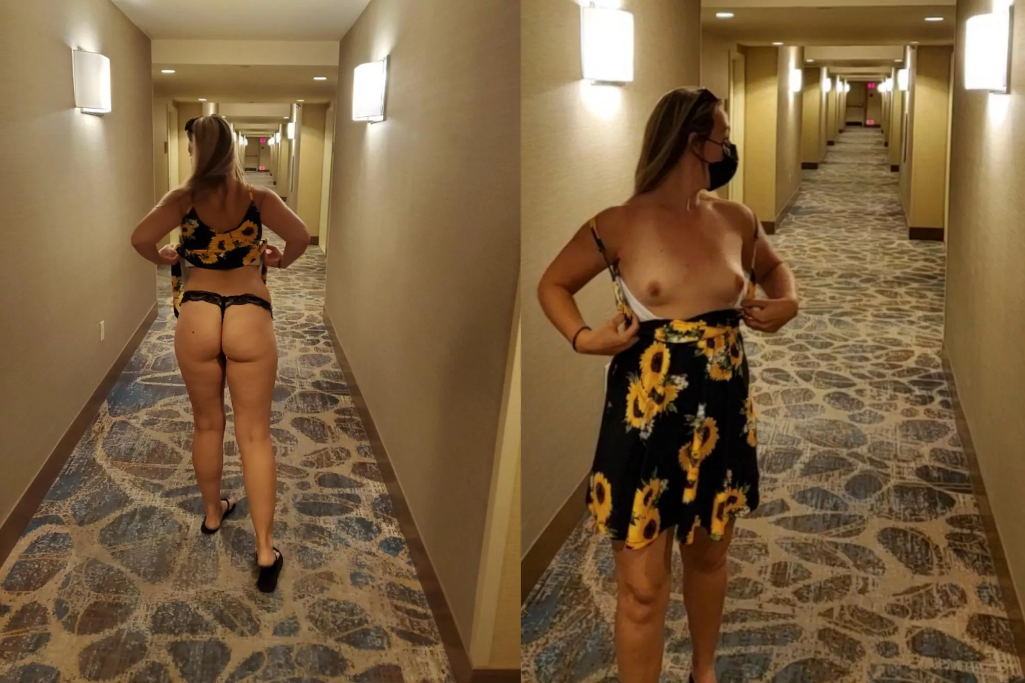 Flashing in our Hotel Hallway