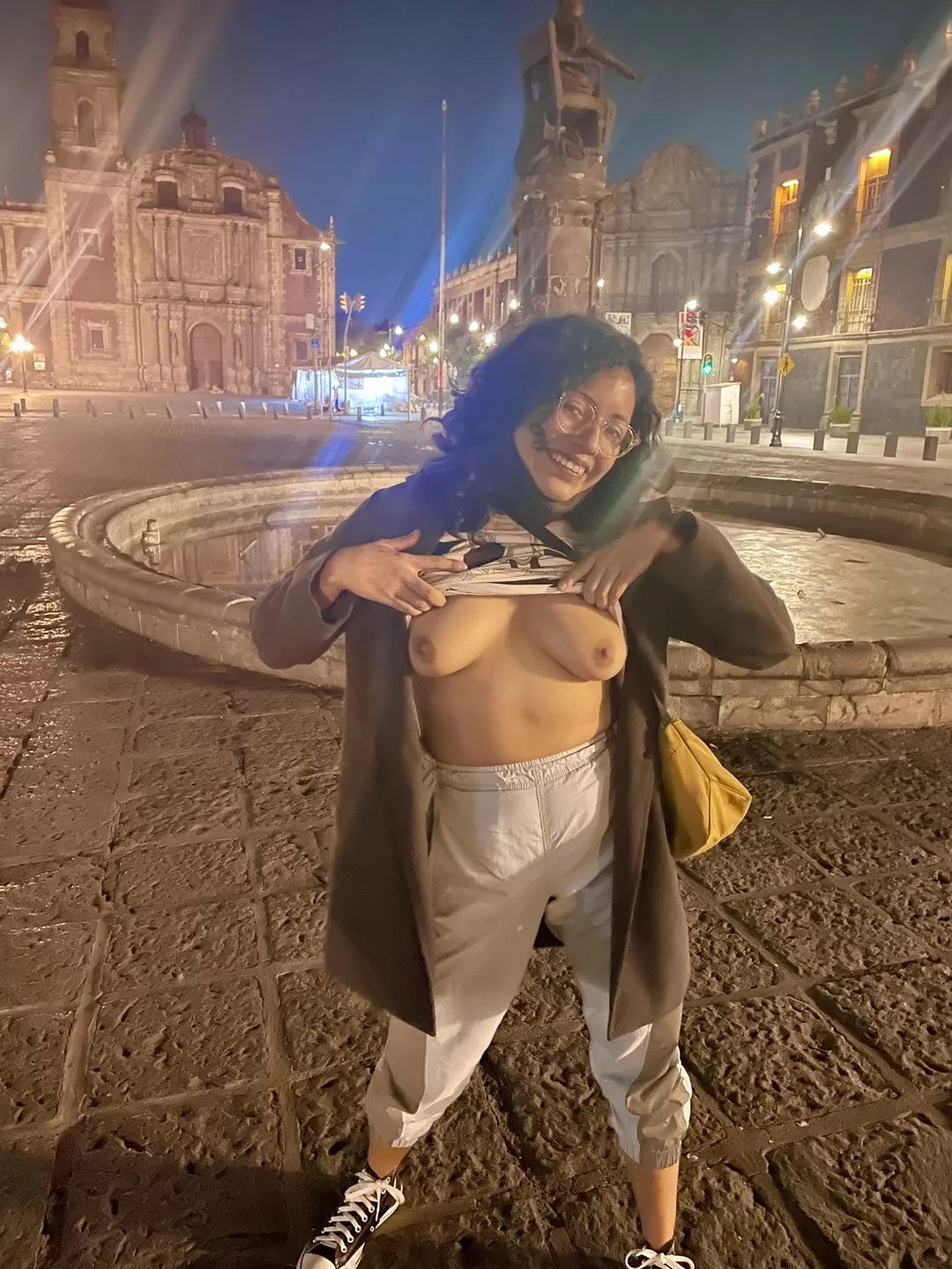 Flashing my tits in public is my passion