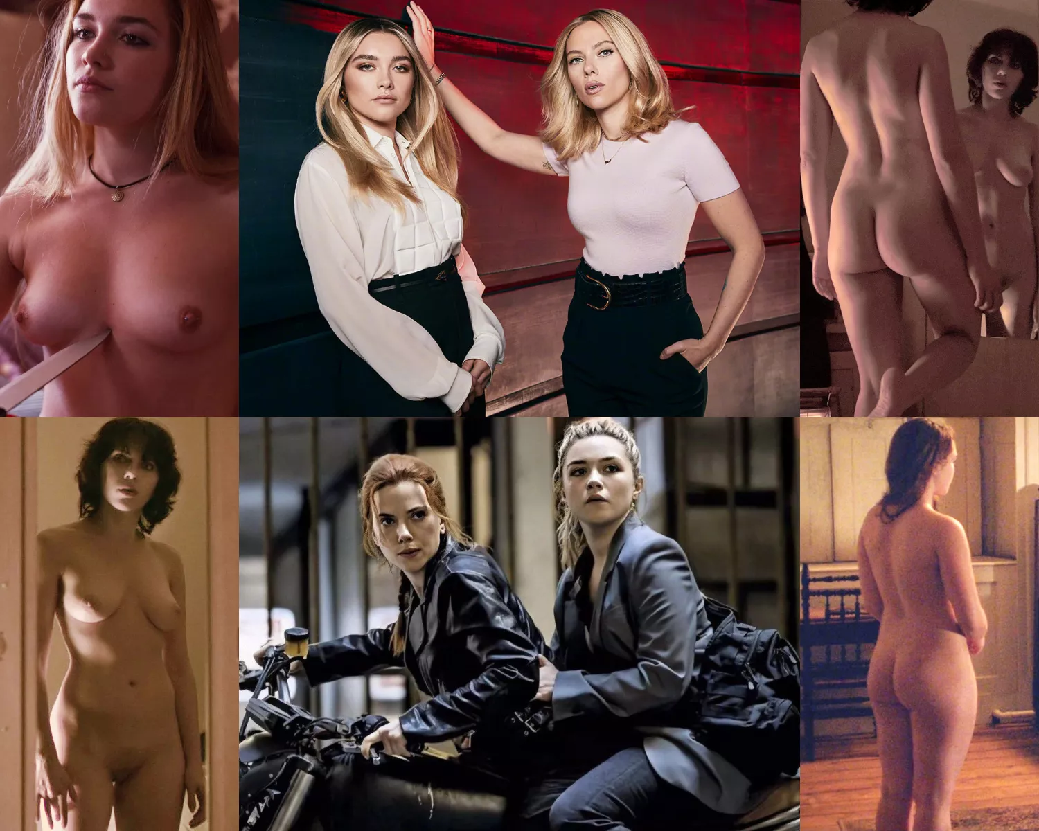 Florence Pugh and Scarlett Johansson