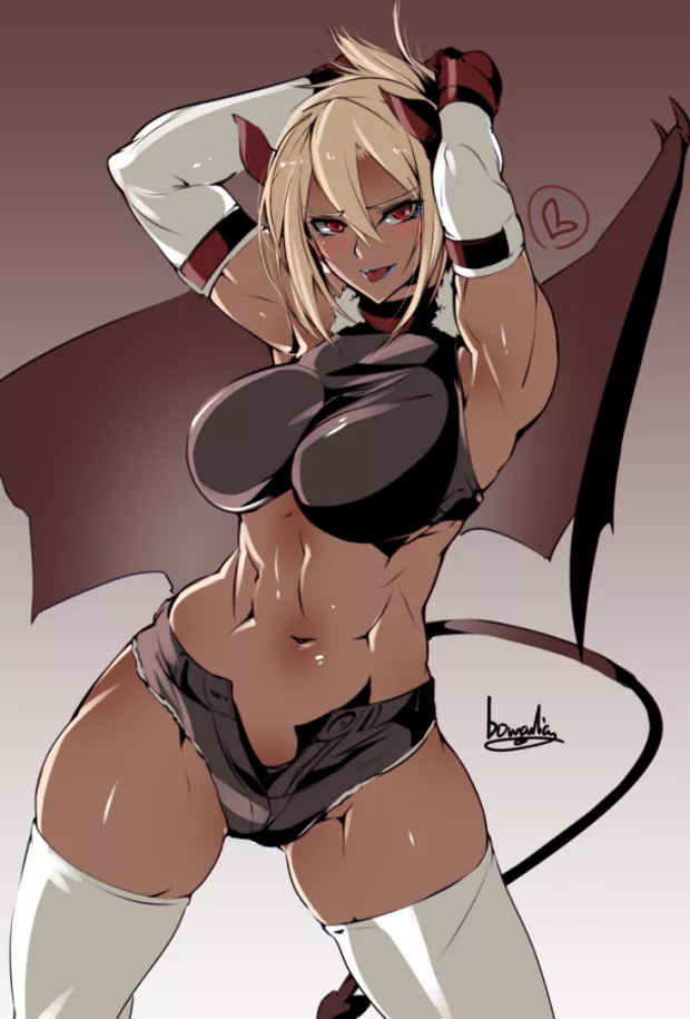 Foglia Muscular Demon In Cutoffs (Taimanin) [Bowalia]