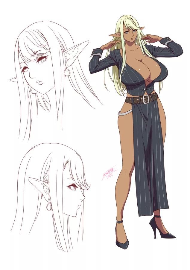 Formal Dress thicc elf (tatsunami)