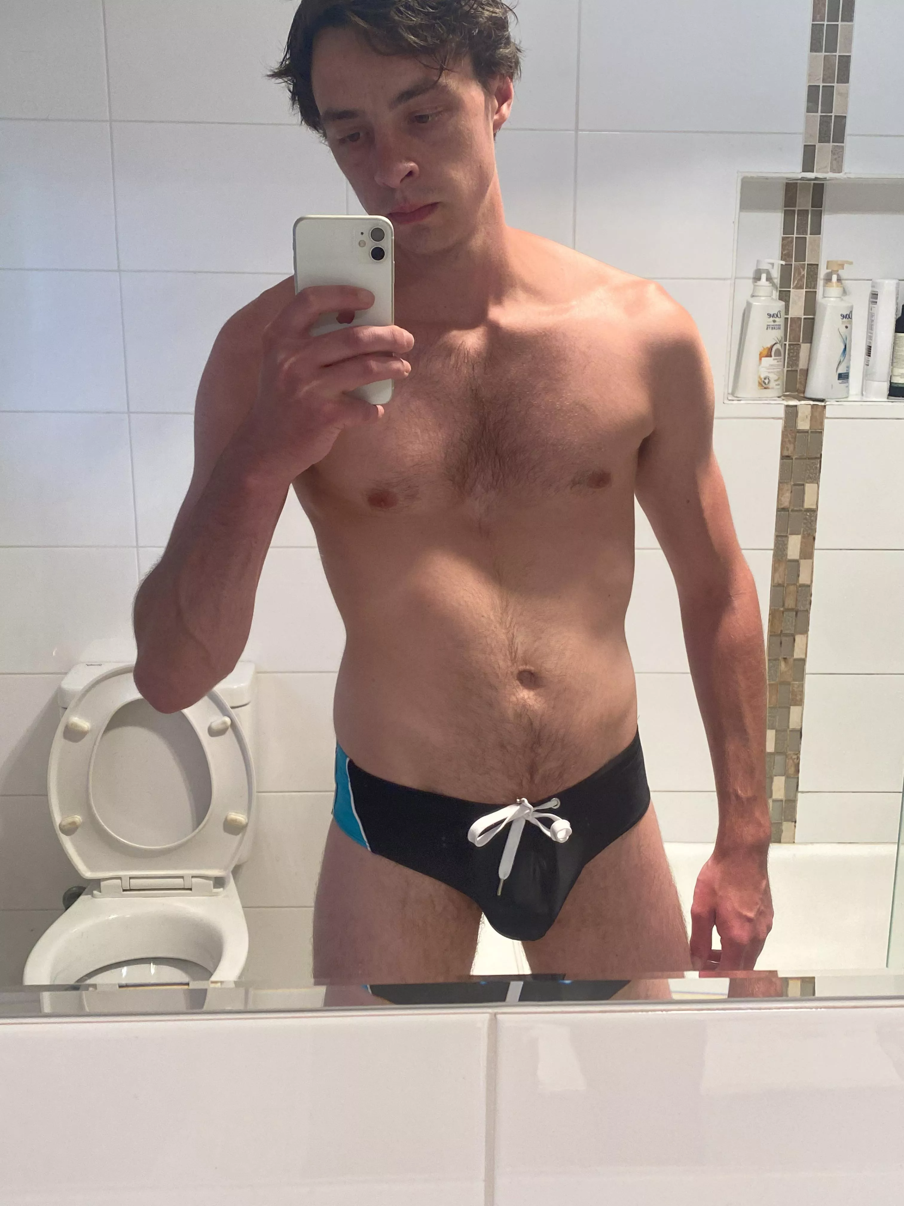 Found my first ever speedo pair in the back of my closet last weekend - logos worn off but they still fit!