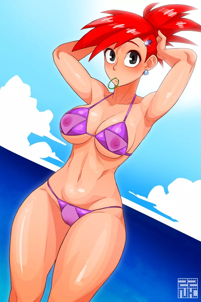 Frankie at the beach (zznakuu) [Foster's Home for Imaginary Friends]