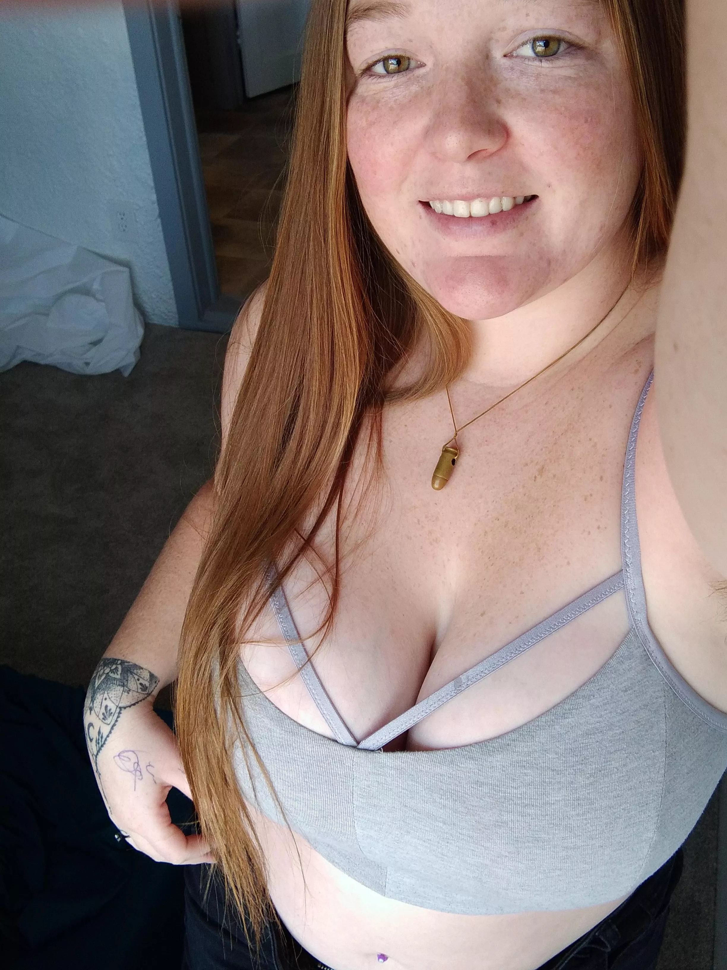 Freckled cleavage anyone?