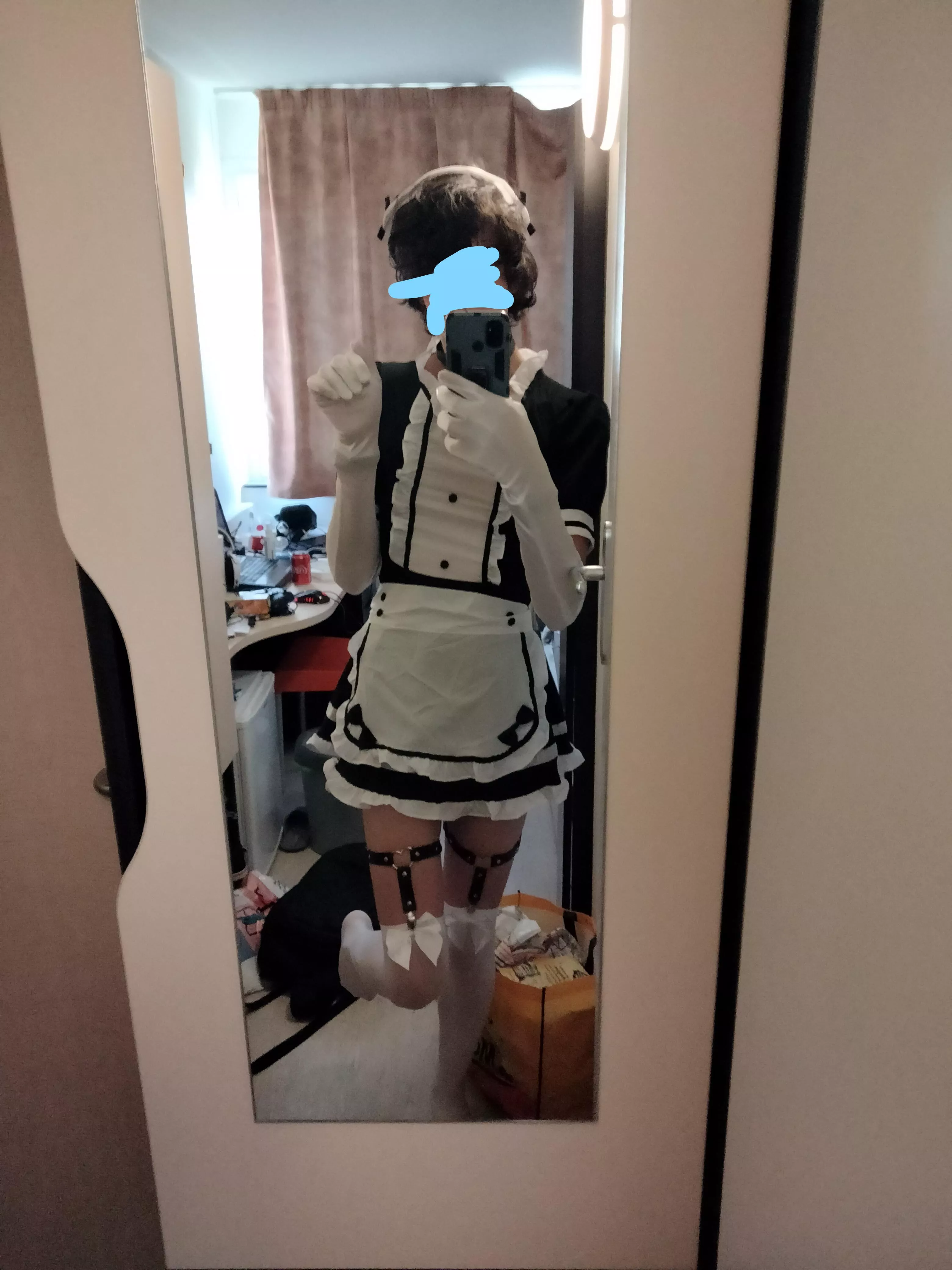 French Tgirl maid has arrived for you, Master UwU