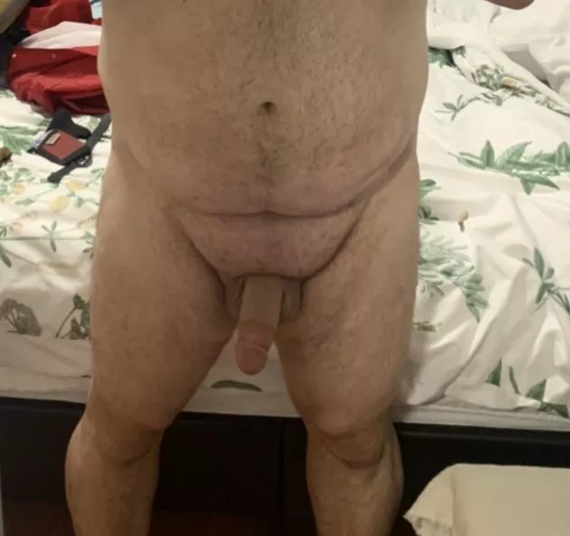 Fresh out of the shower cut cock