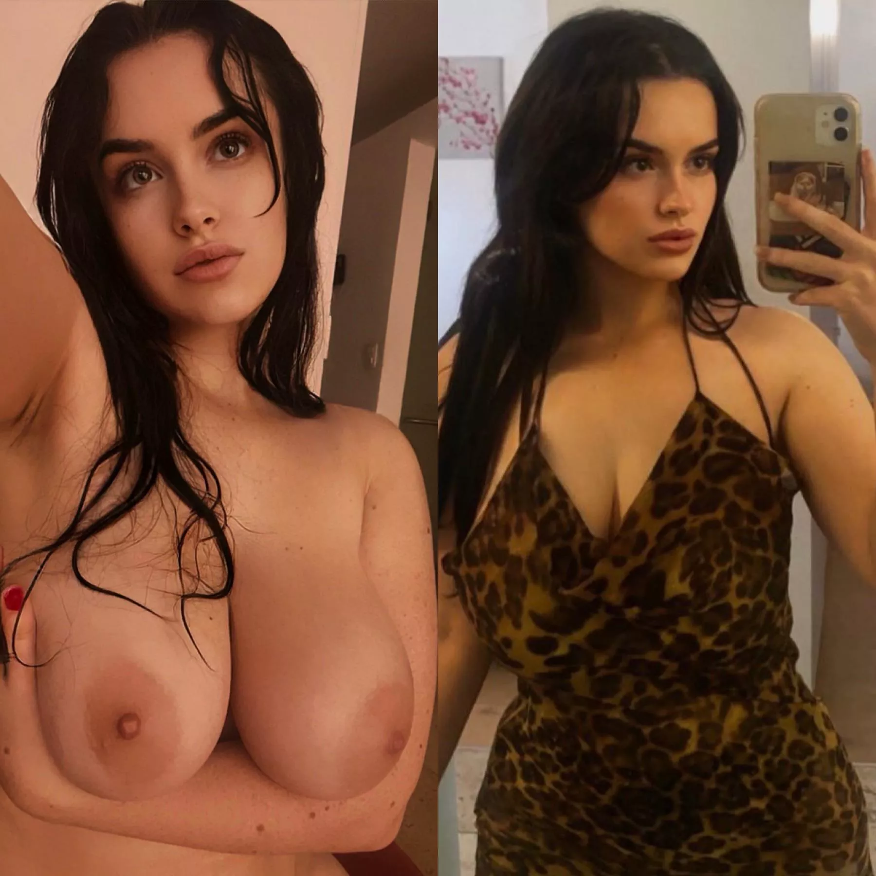 fresh out the shower vs ready to go out ðŸ§¼