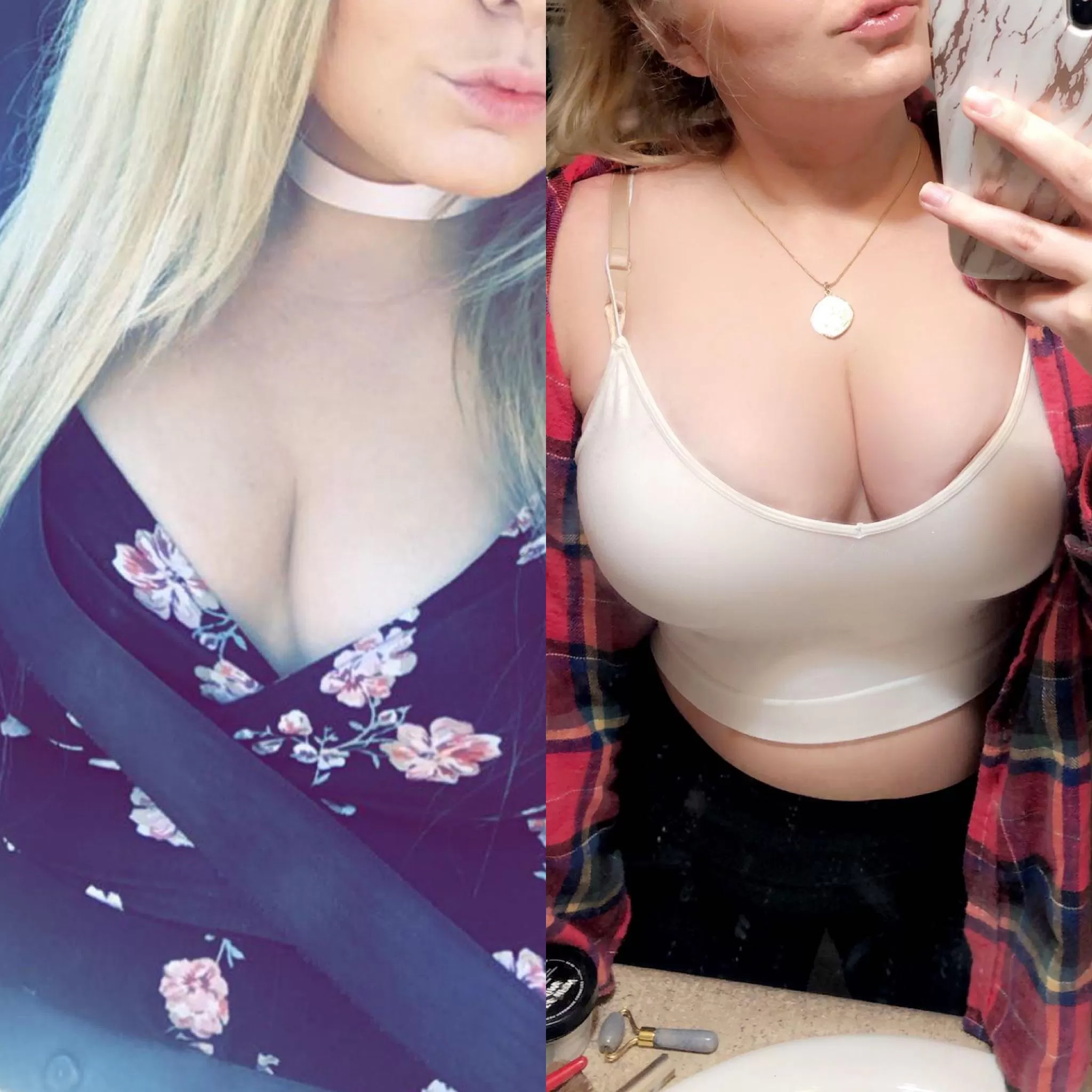 From basic to big titty blonde :)