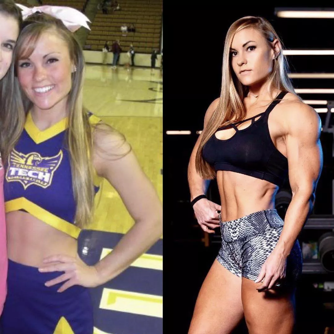 From skinny cheerleader to fit af