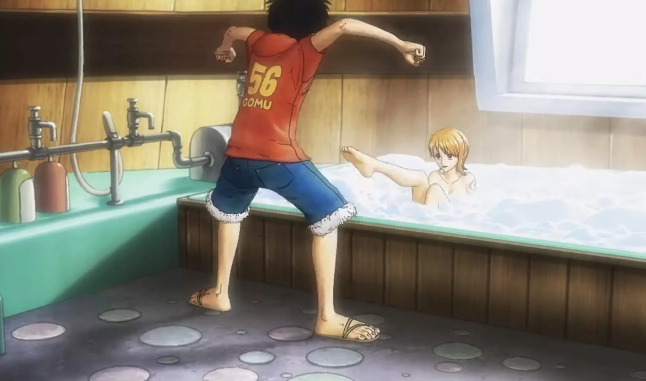 Funny â€˜3D Chaseâ€™ moment between Nami and her Captain. ðŸ›