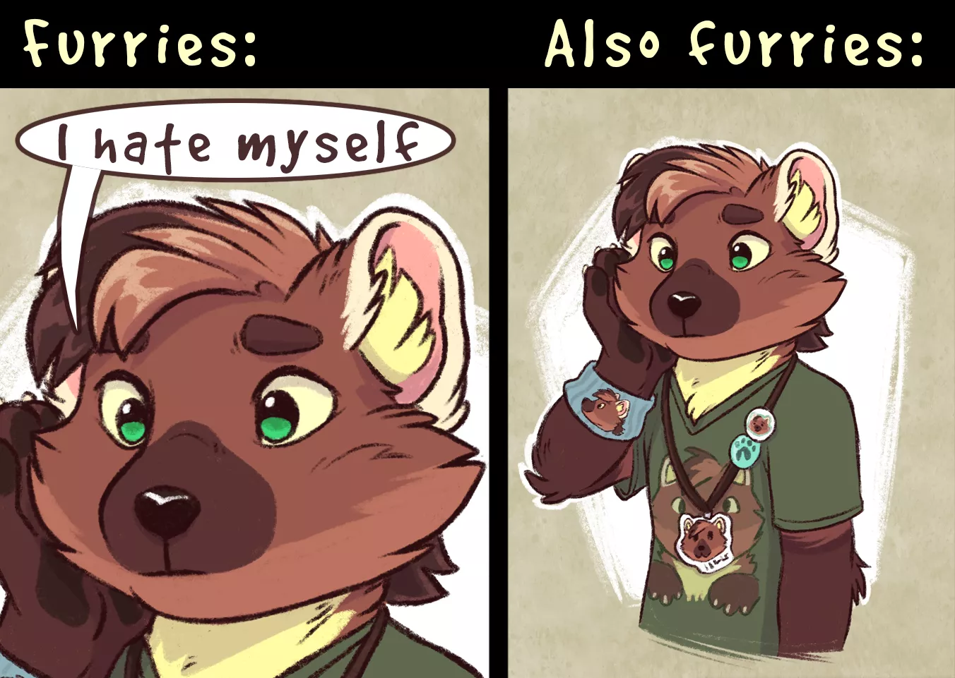 Furry meme, by me(@Azsharakletete on twitter)