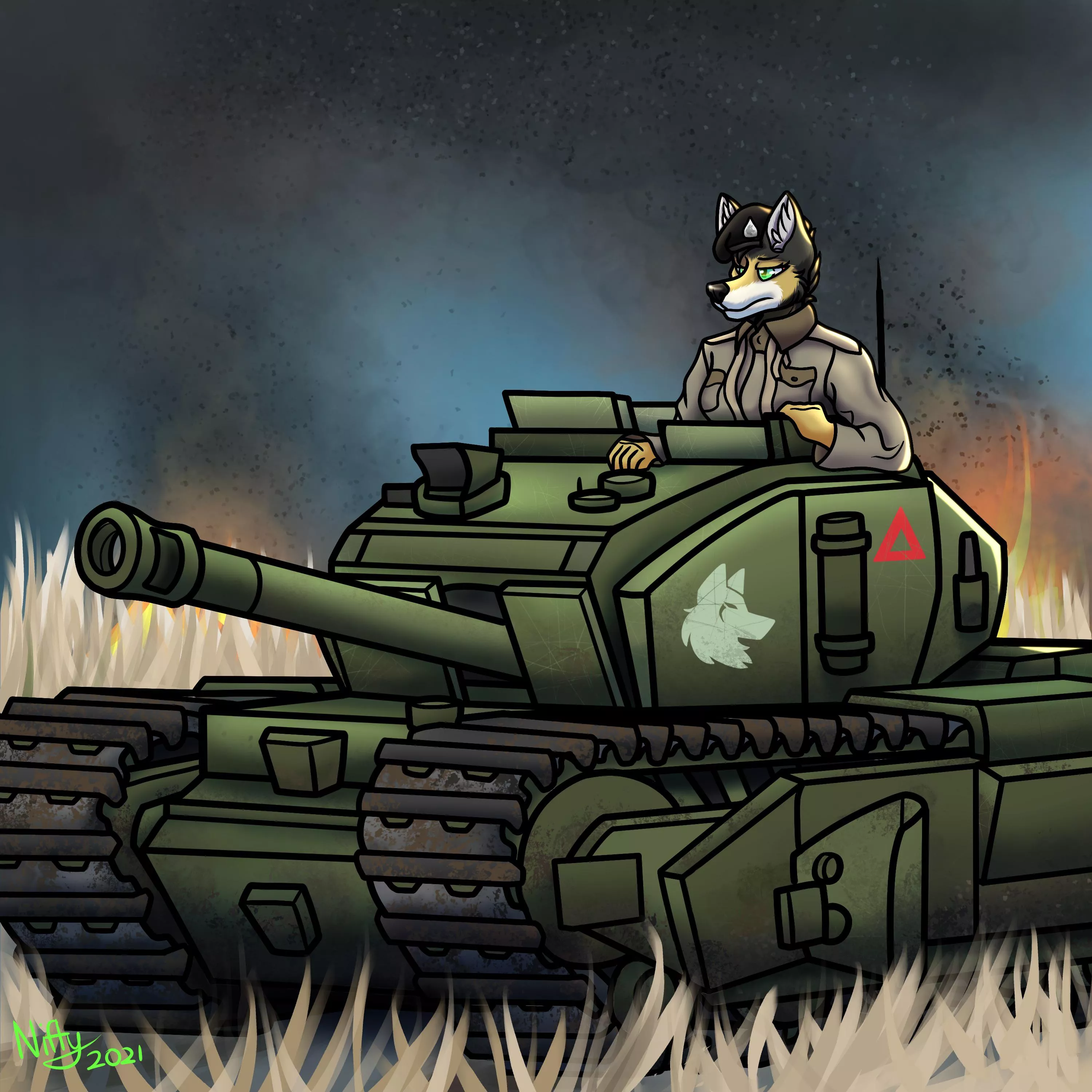 Furry on a tank!