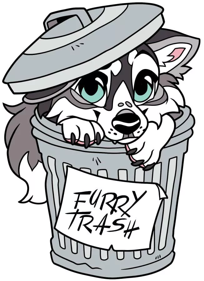 Furry Trash (Fursona Pins)