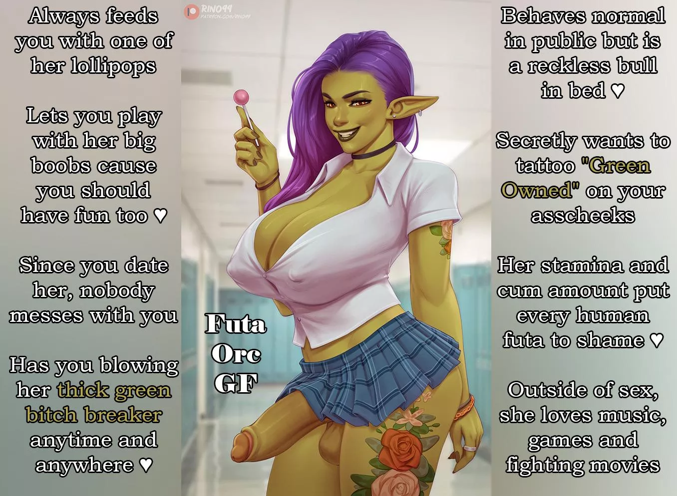 Futa Orc Girlfriend aka The Green stud â™¡