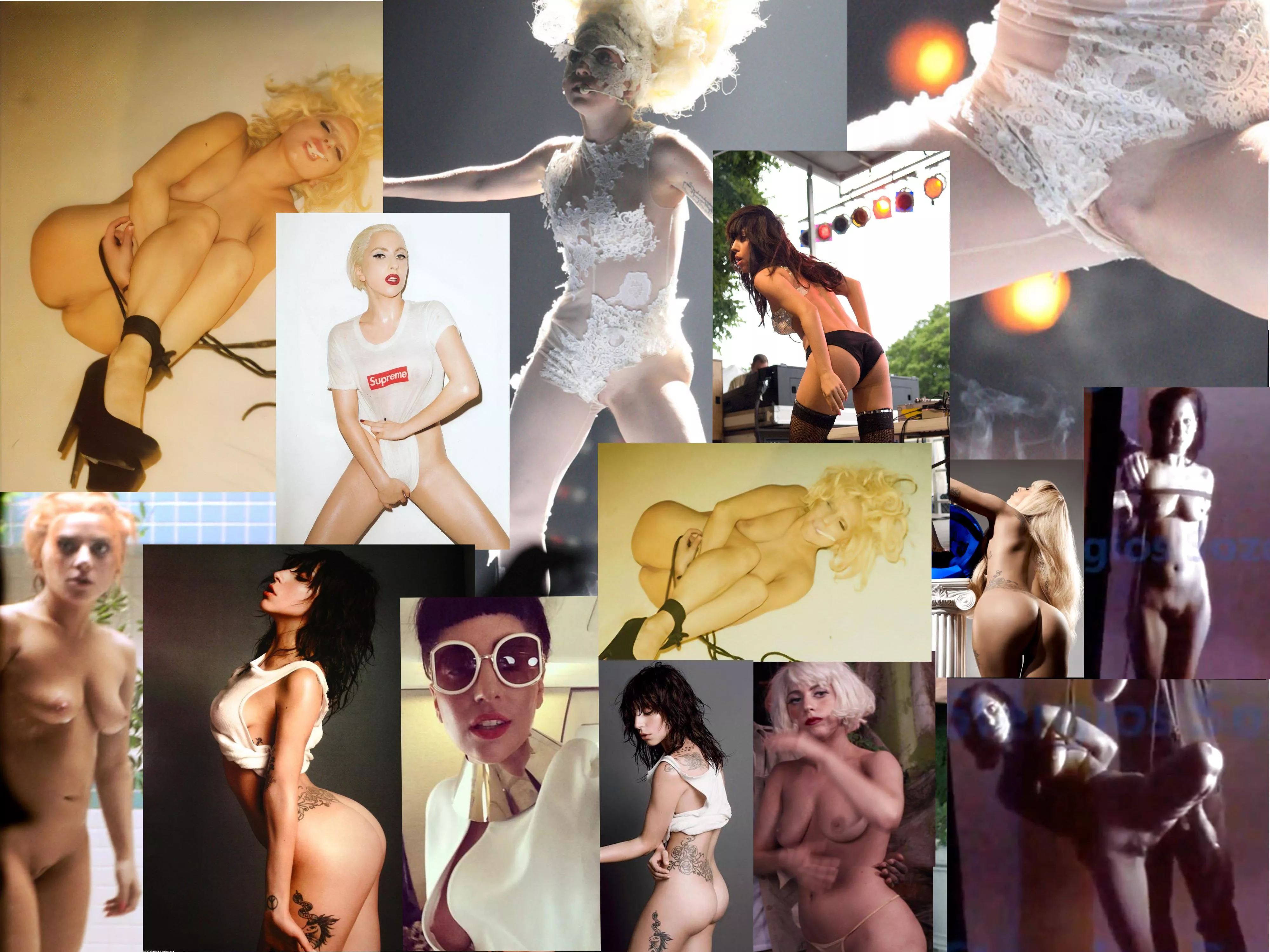 Gaga NSFW Collage