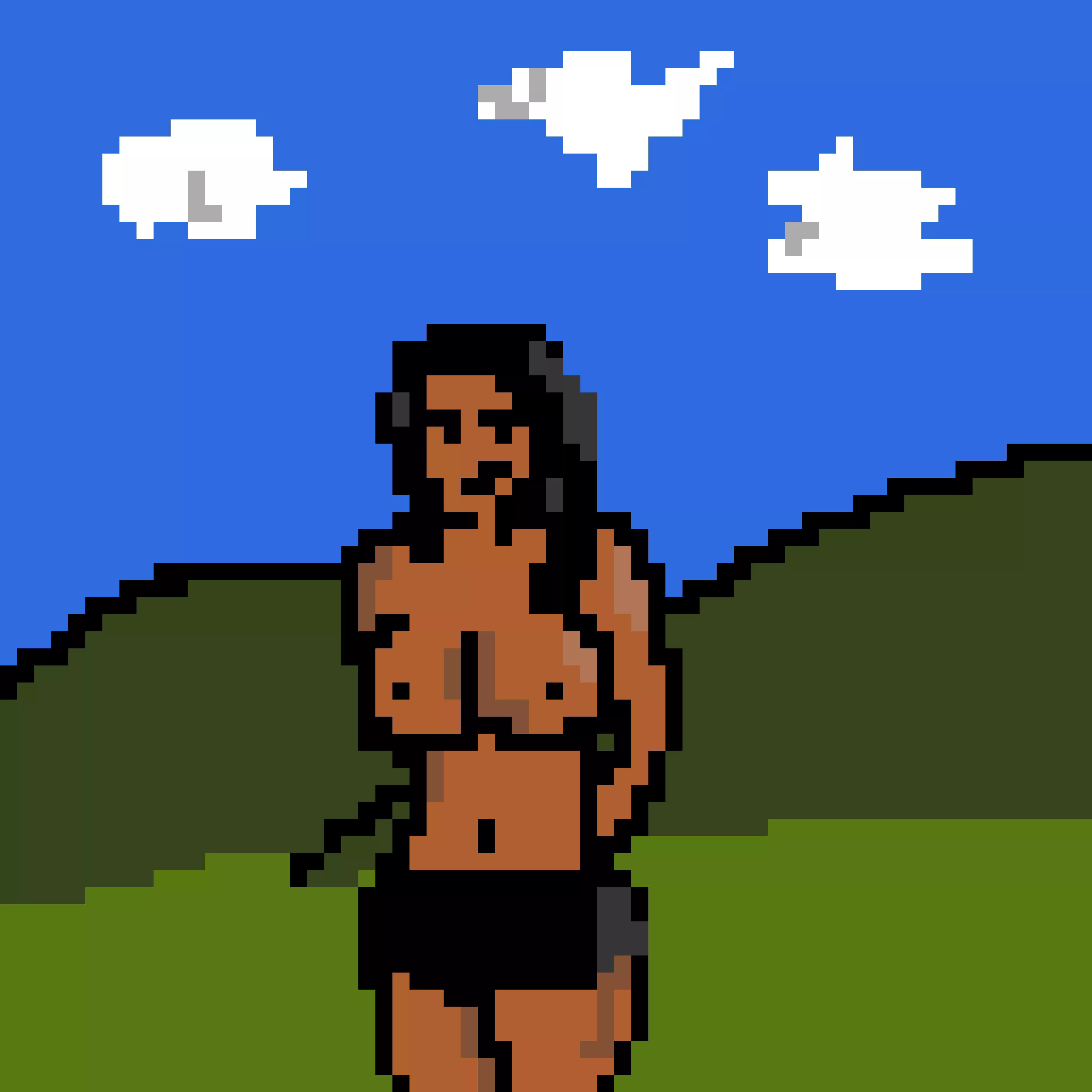 Gave this pixel art a tryâ€¦ naturally started with a naked woman