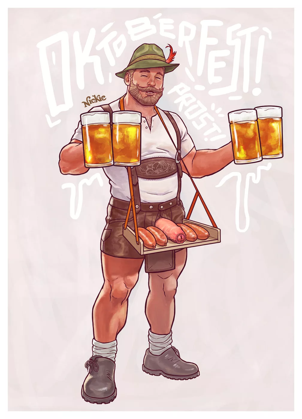 German Sausages For Oktoberfest (@NickieCharles)