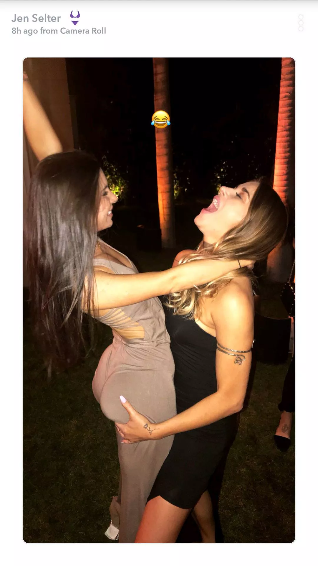 Getting her ass squeezed