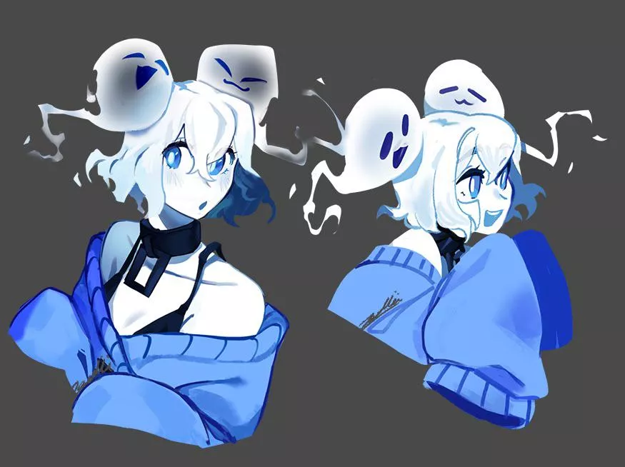 Ghost hair buns