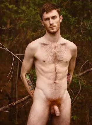 Ginger in the woods