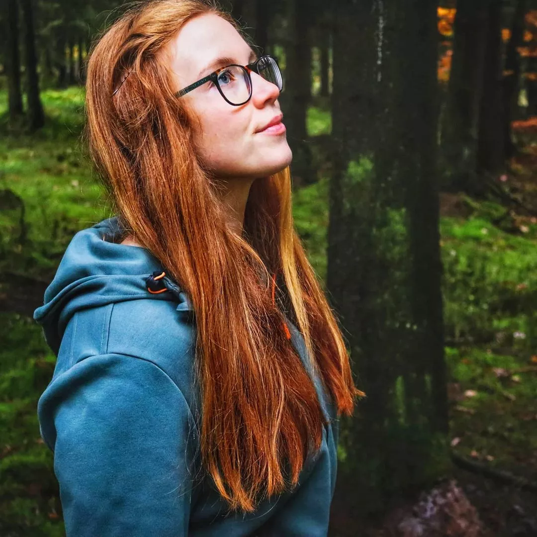 Ginger in the woods